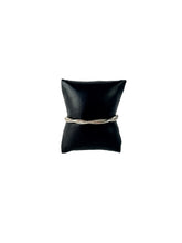 David Yurman sterling silver, 14k gold petite infinity 4.4 MM bangle NEW retail $1550