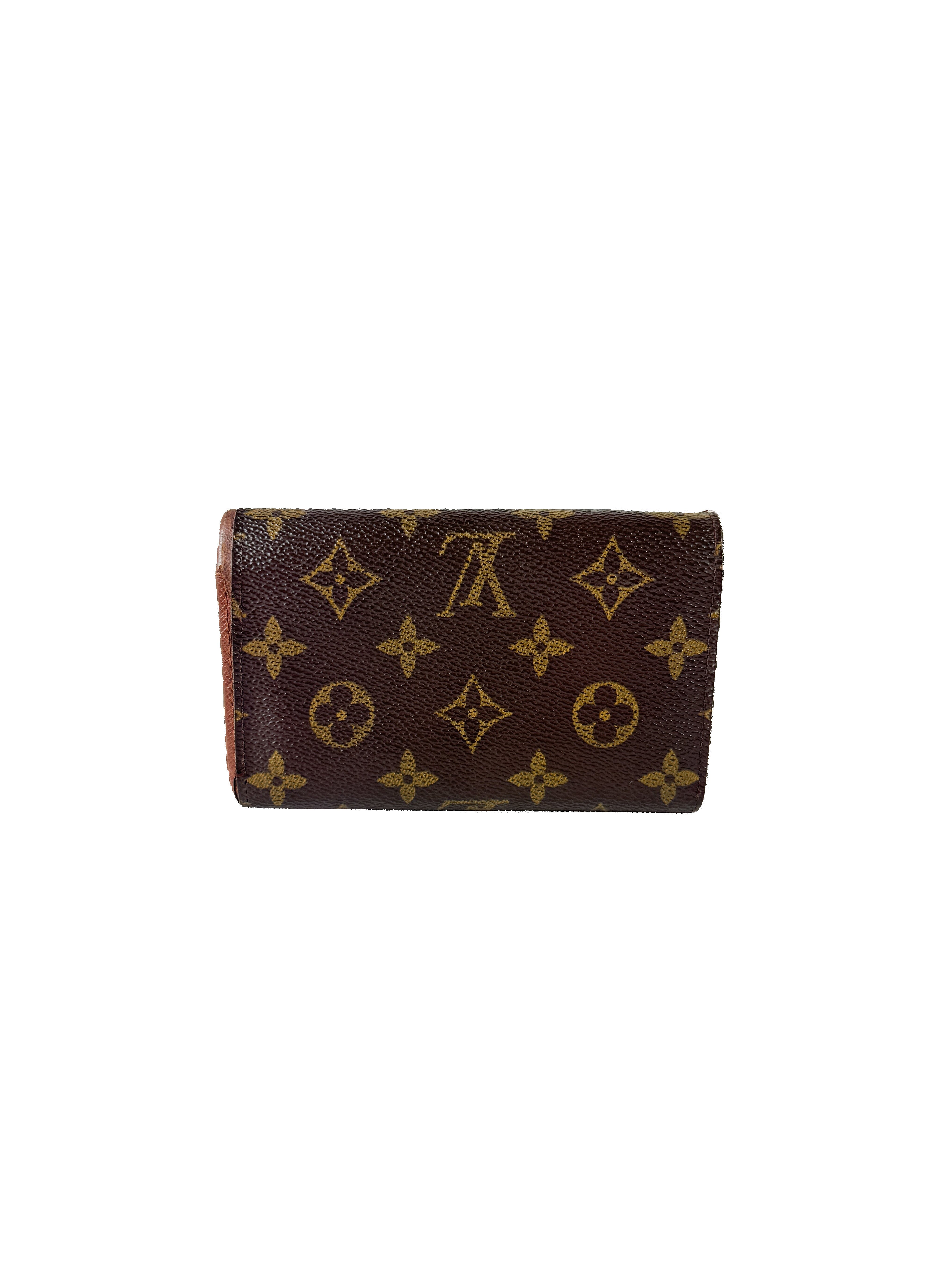 Louis Vuitton monogram Porte Monnaie Billets Tresor wallet  CA0062