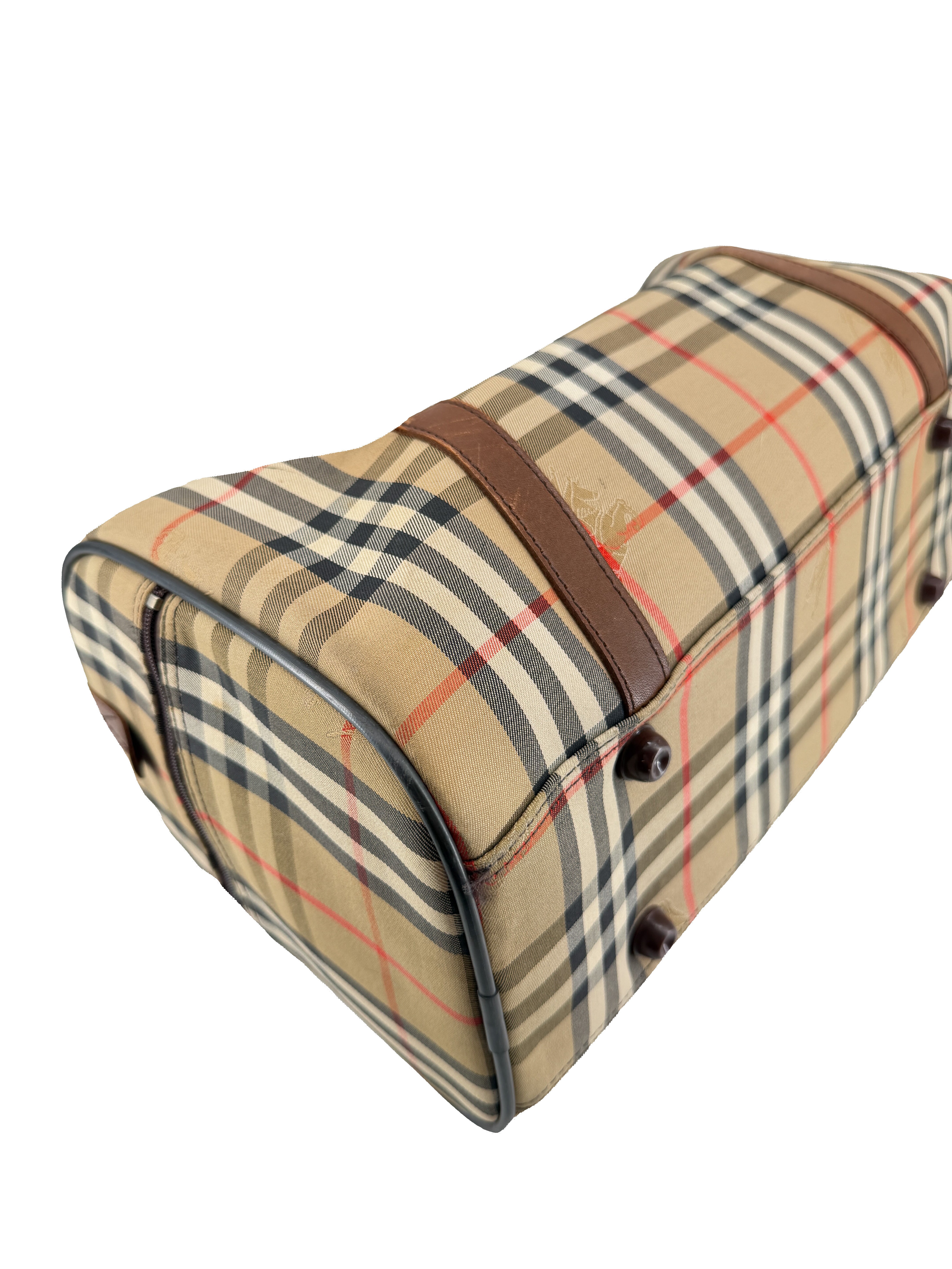 Burberrys vintage check Boston duffle