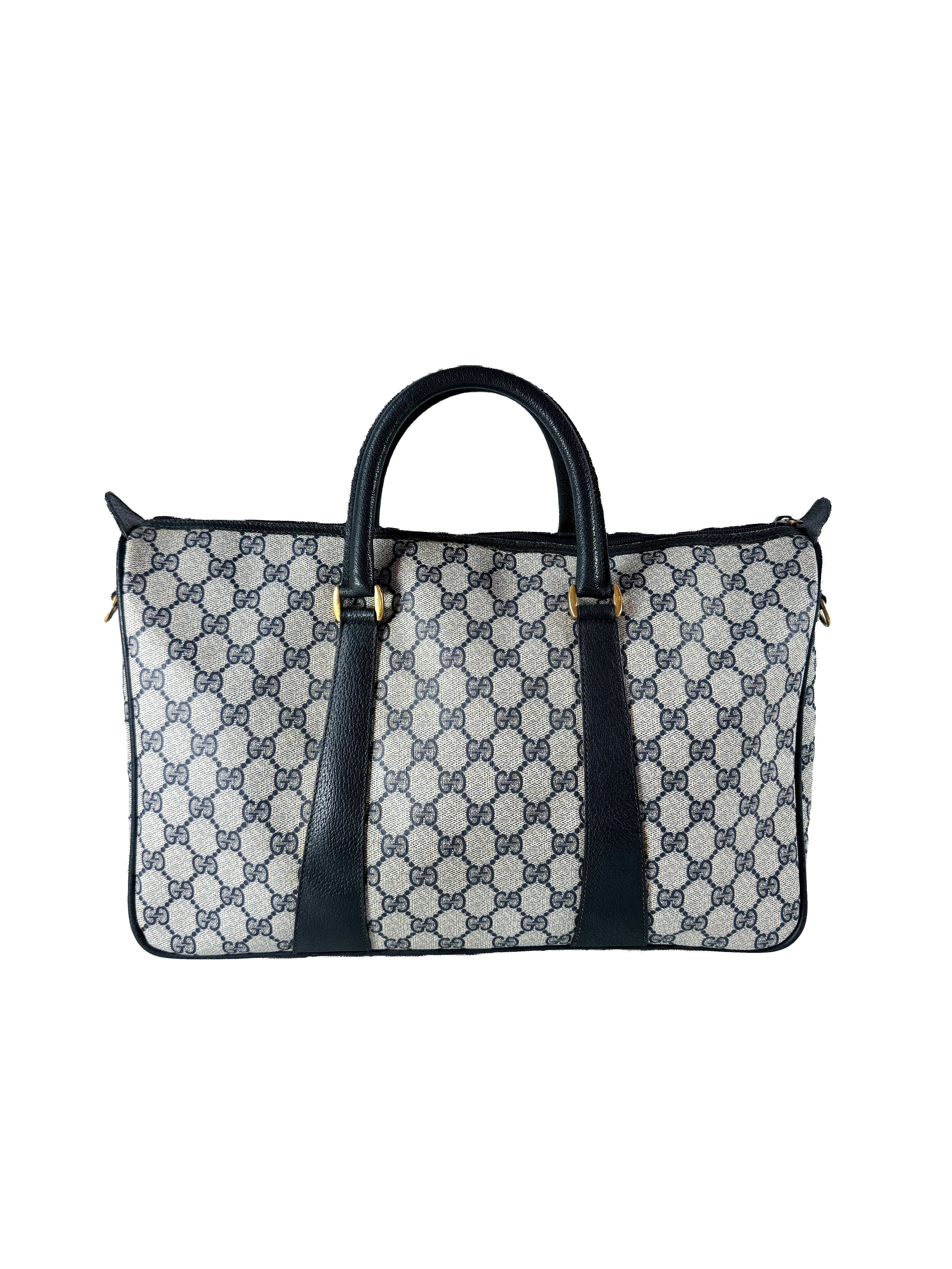 Gucci navy sherry line boston bag 3902041