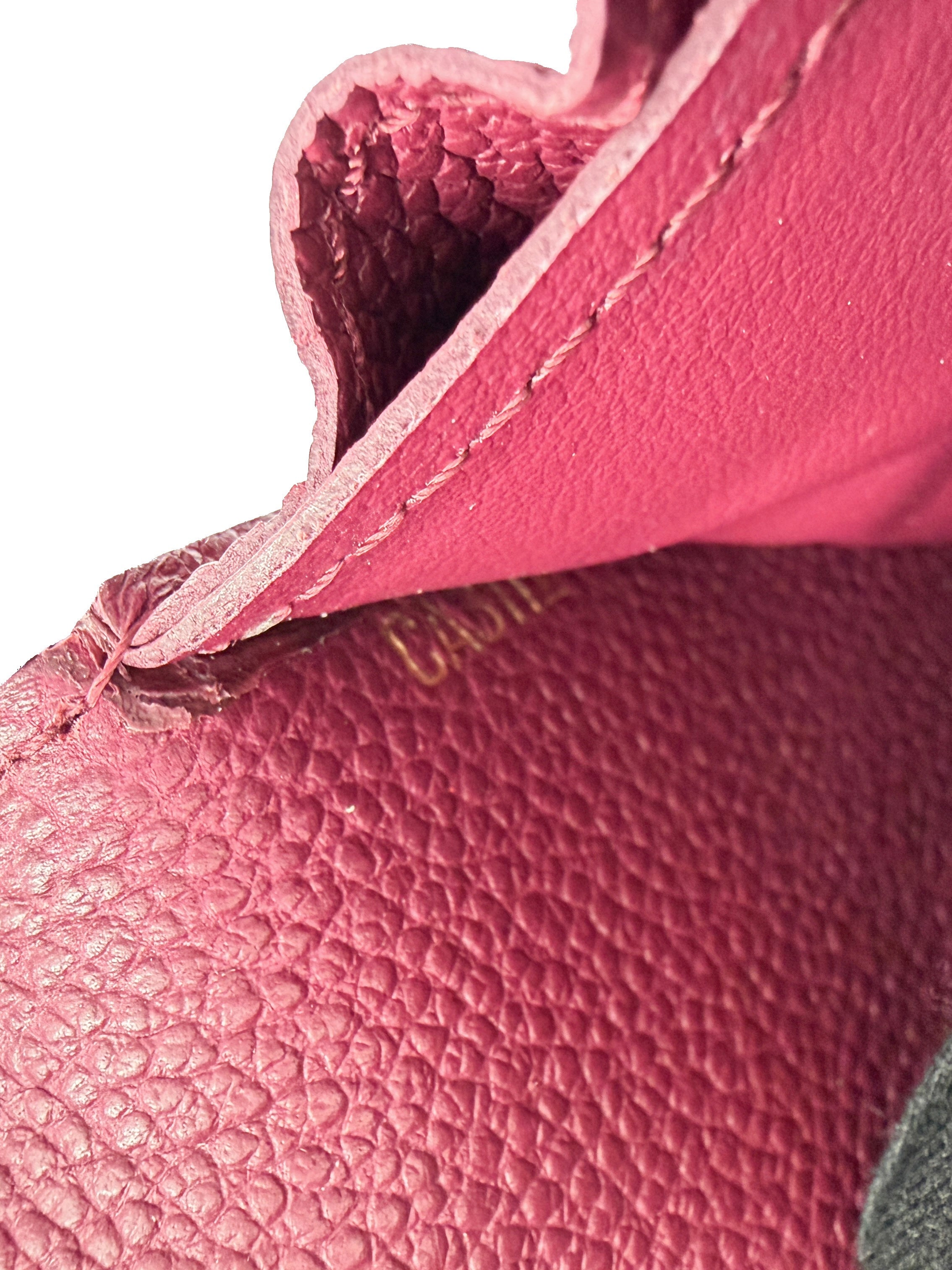 Louis Vuitton Aurore empreinte leather Curieuse wallet /insert CA3112