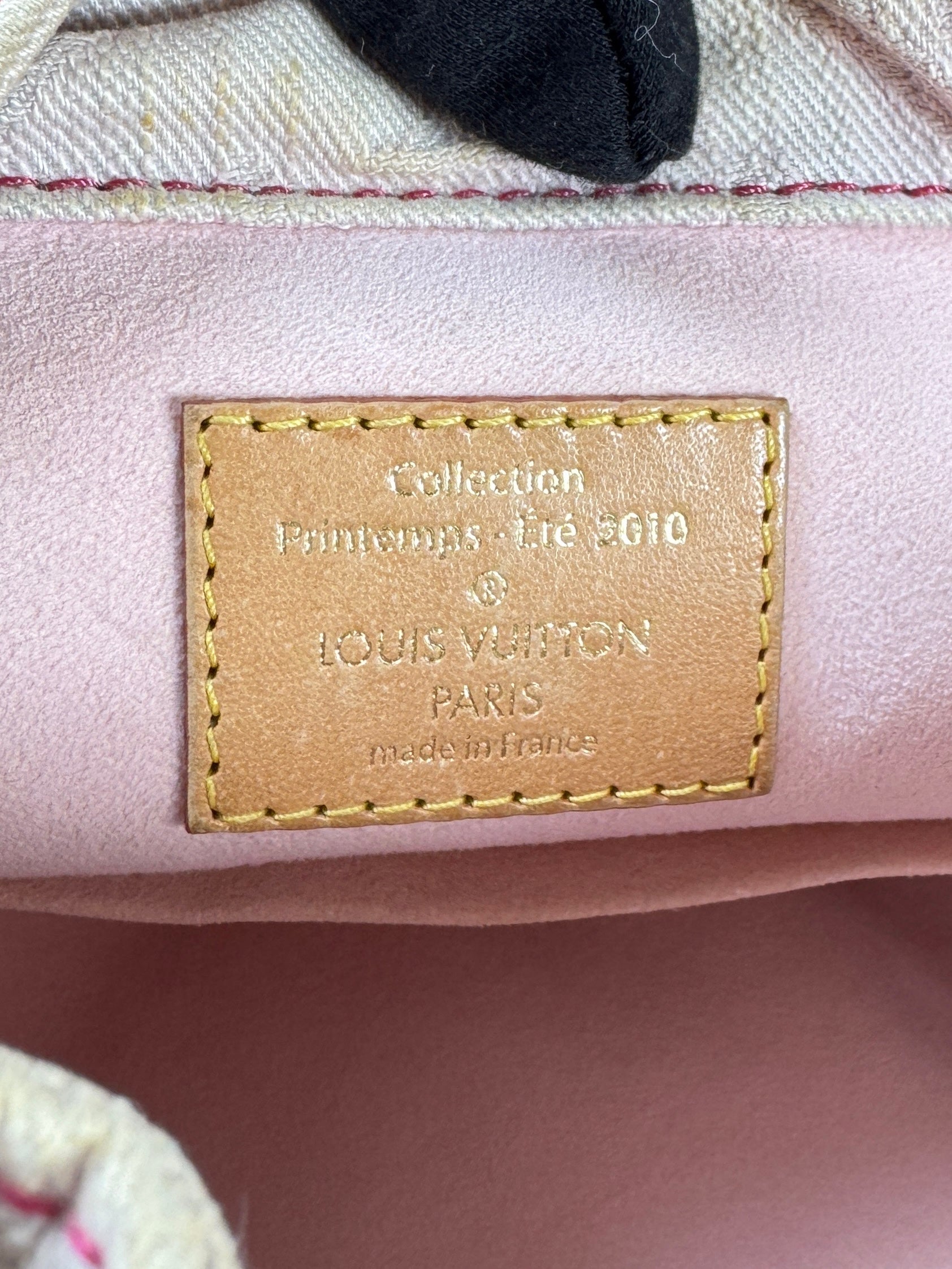 Louis Vuitton Sunshine pink denim monogram FL0130