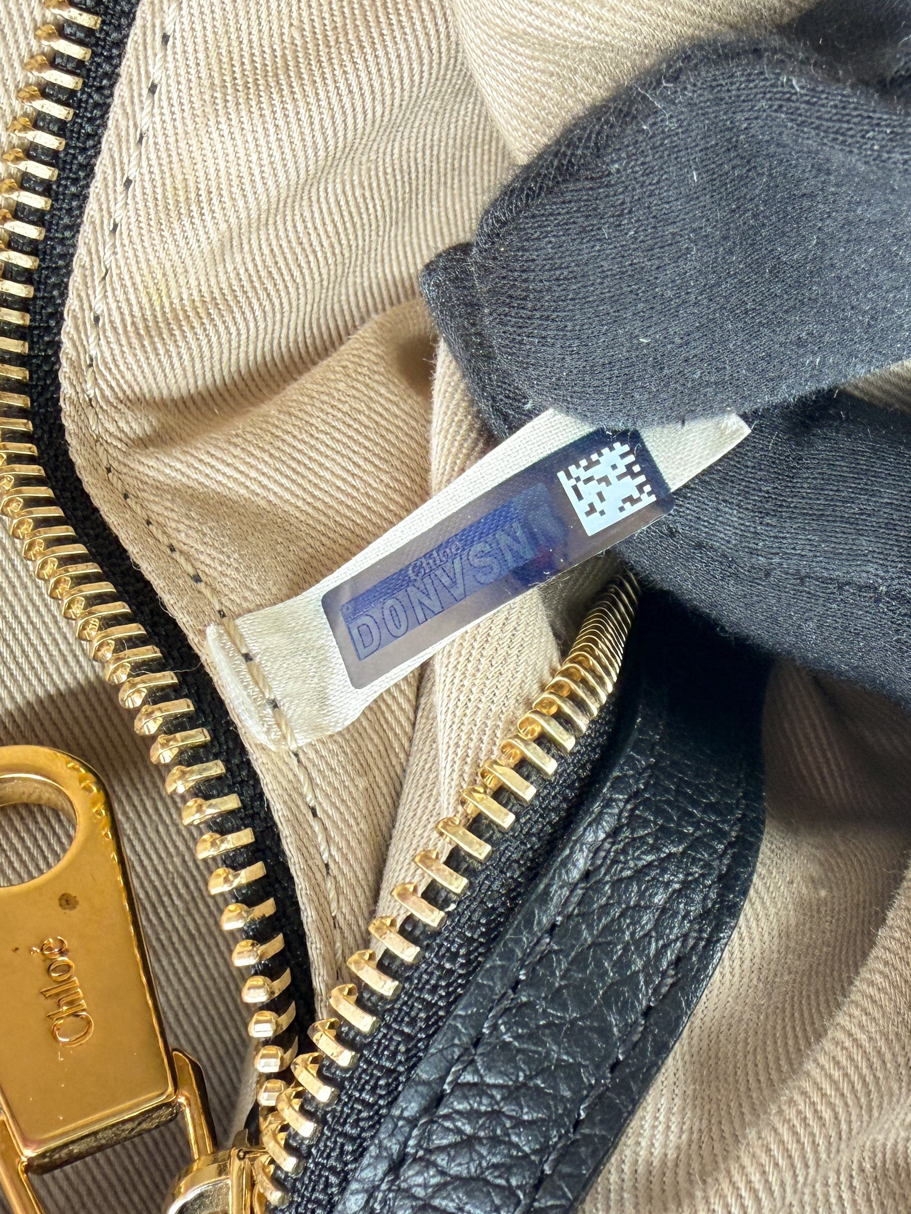 Chloé black leather Marcie double carry satchel D0NVSN