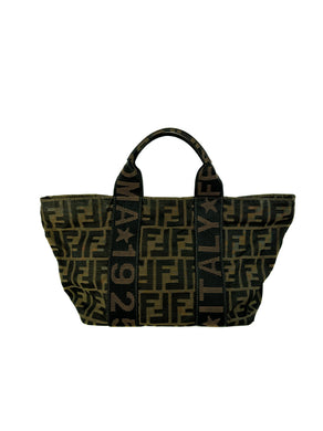 Fendi Zucca nylon mini 1925 tote