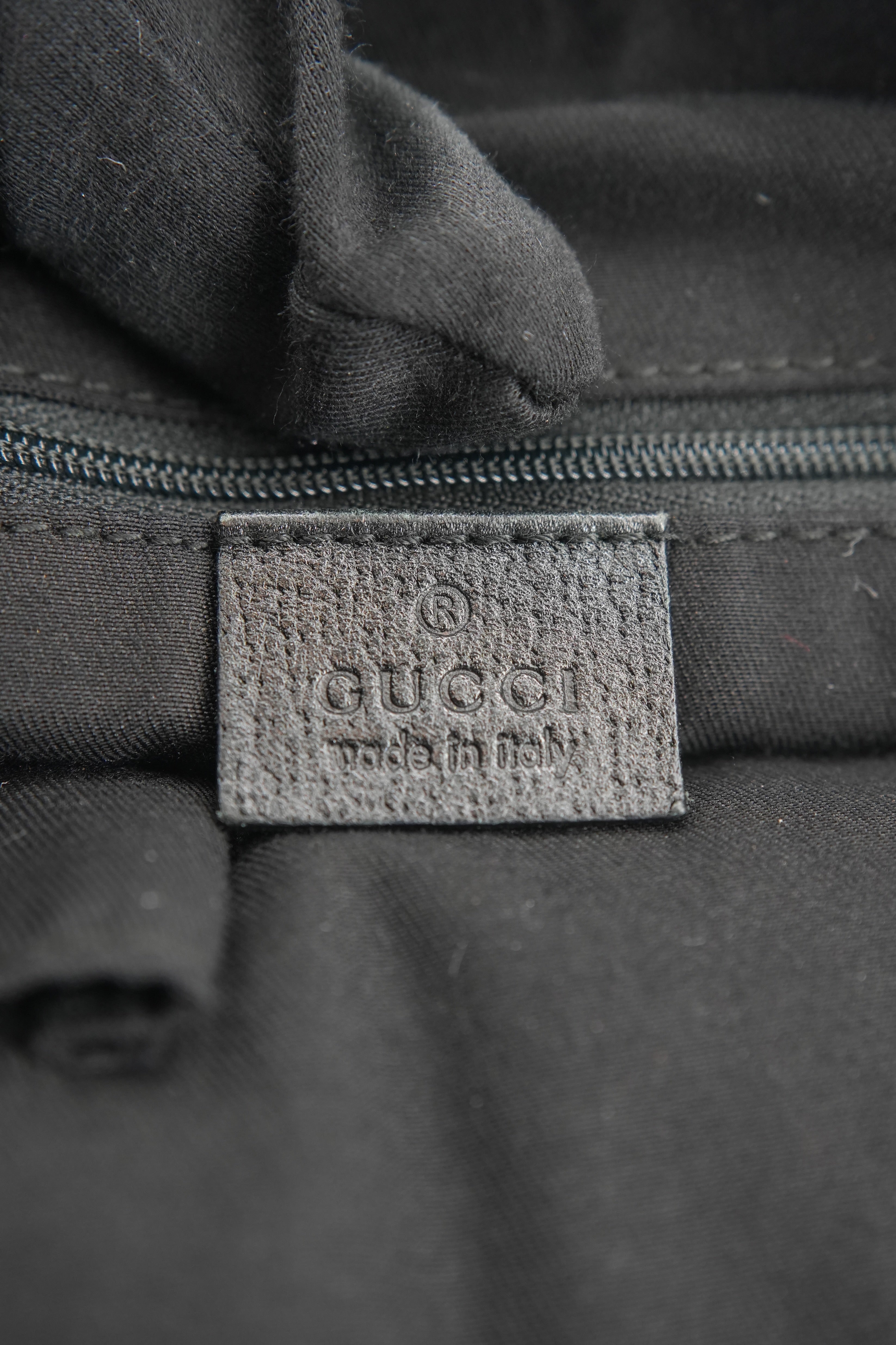 Gucci black canvas Abbey shoulder bag 180736 493492