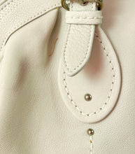 Christian Dior off white leather shoulder bag