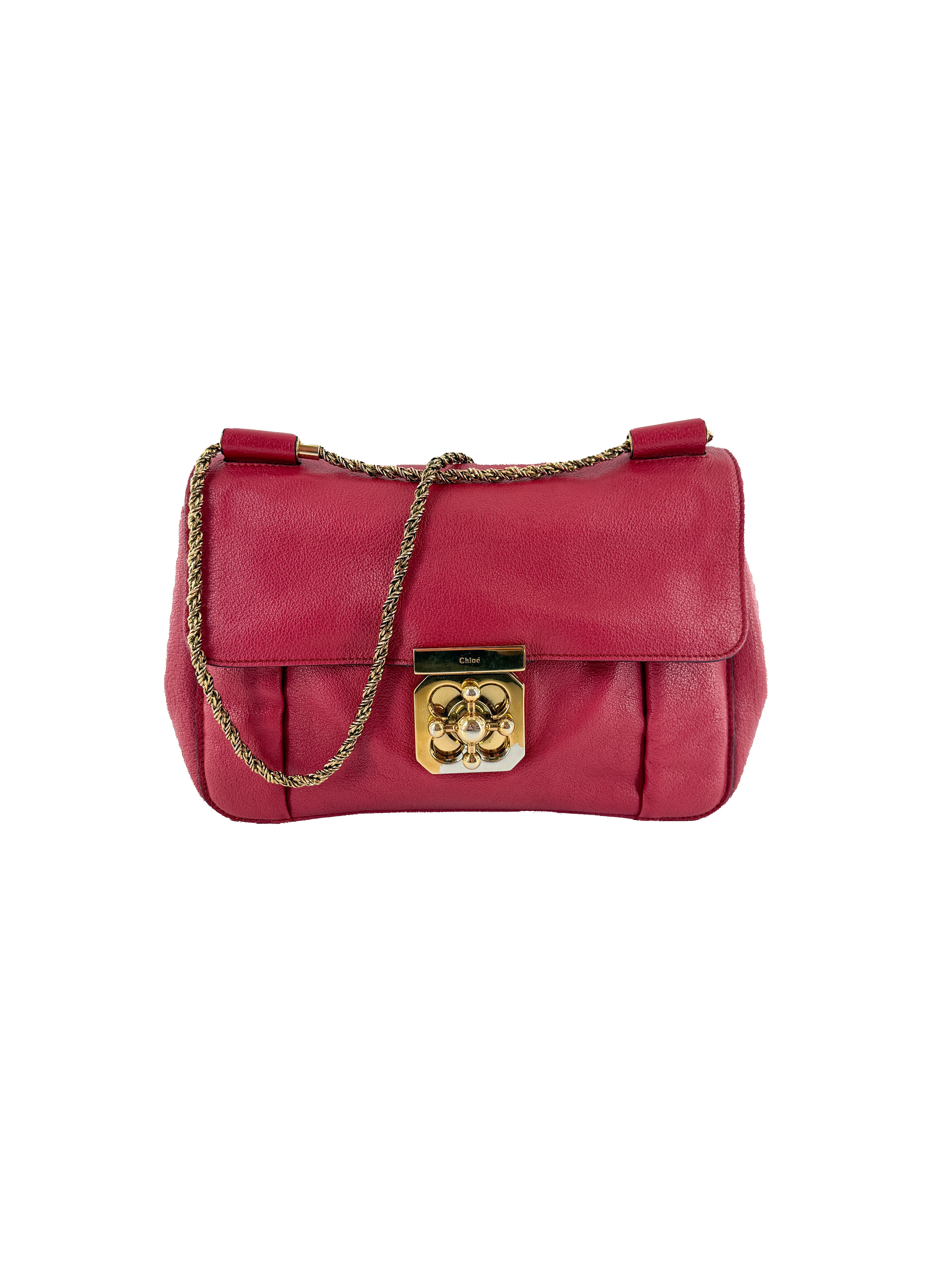 Chloé hot pink medium Elise shoulder bag 001057