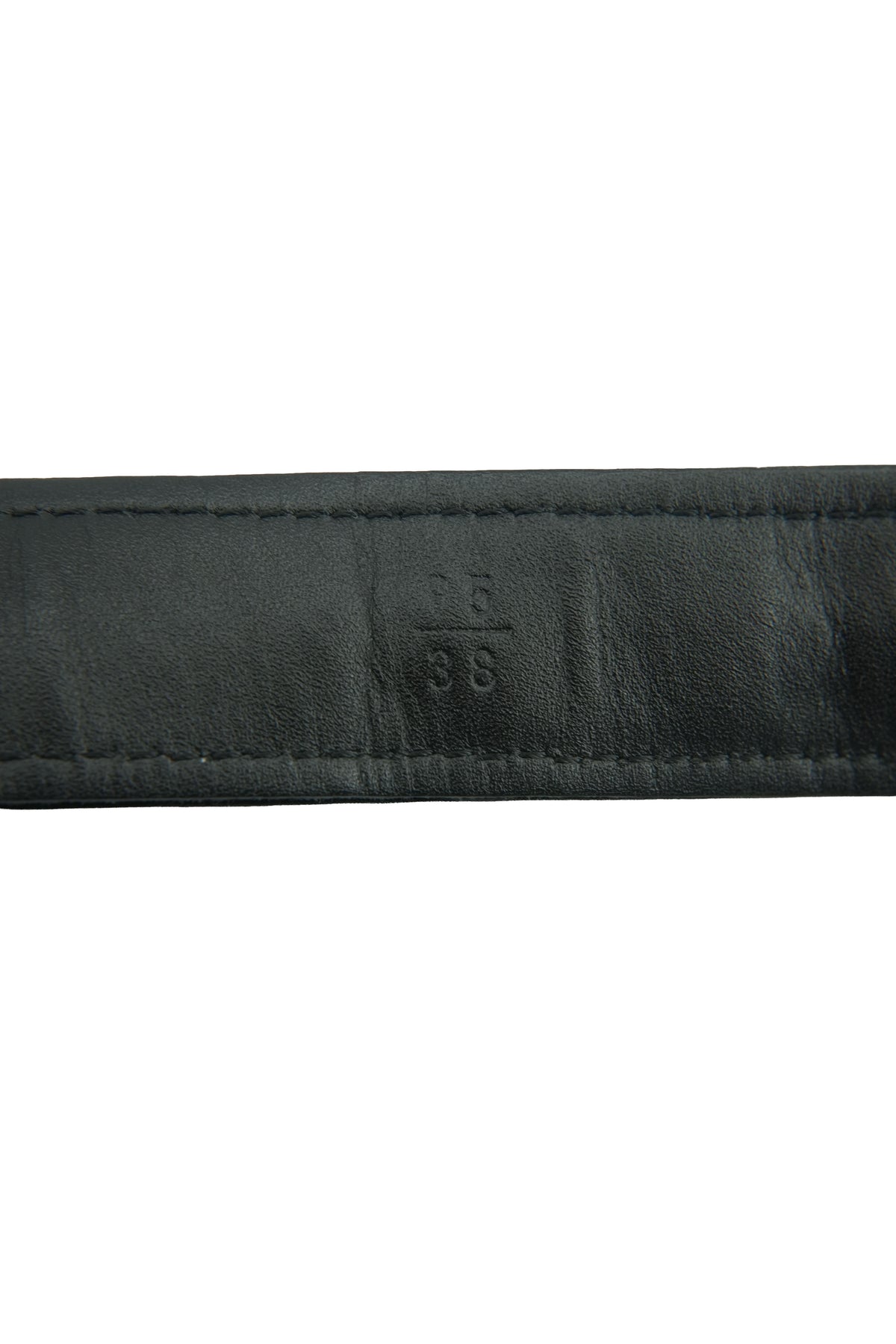 Chanel black leather chain belt 85|38 B20