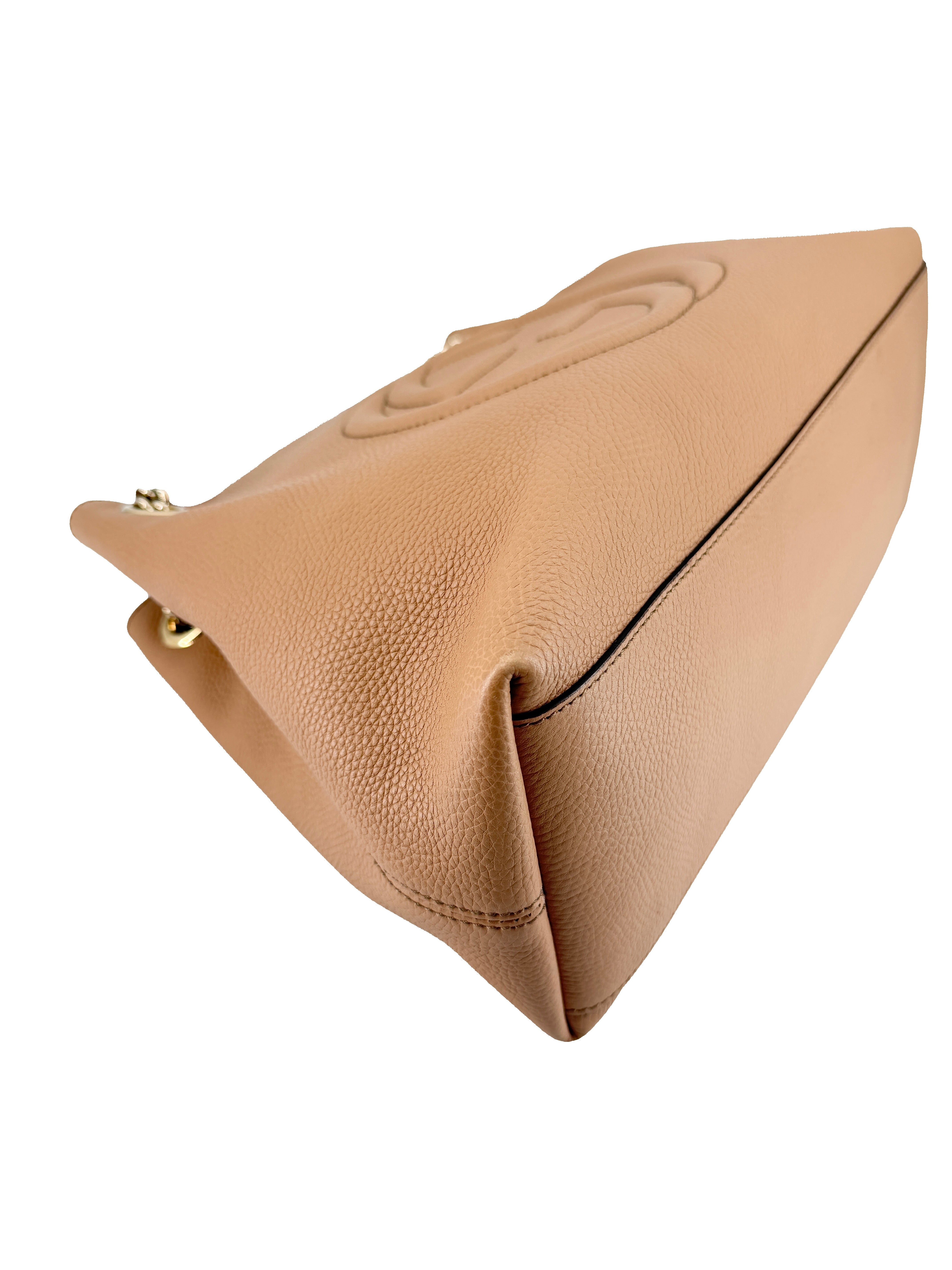 Gucci tan interlocking G Soho Chain shoulder bag 808982 520981