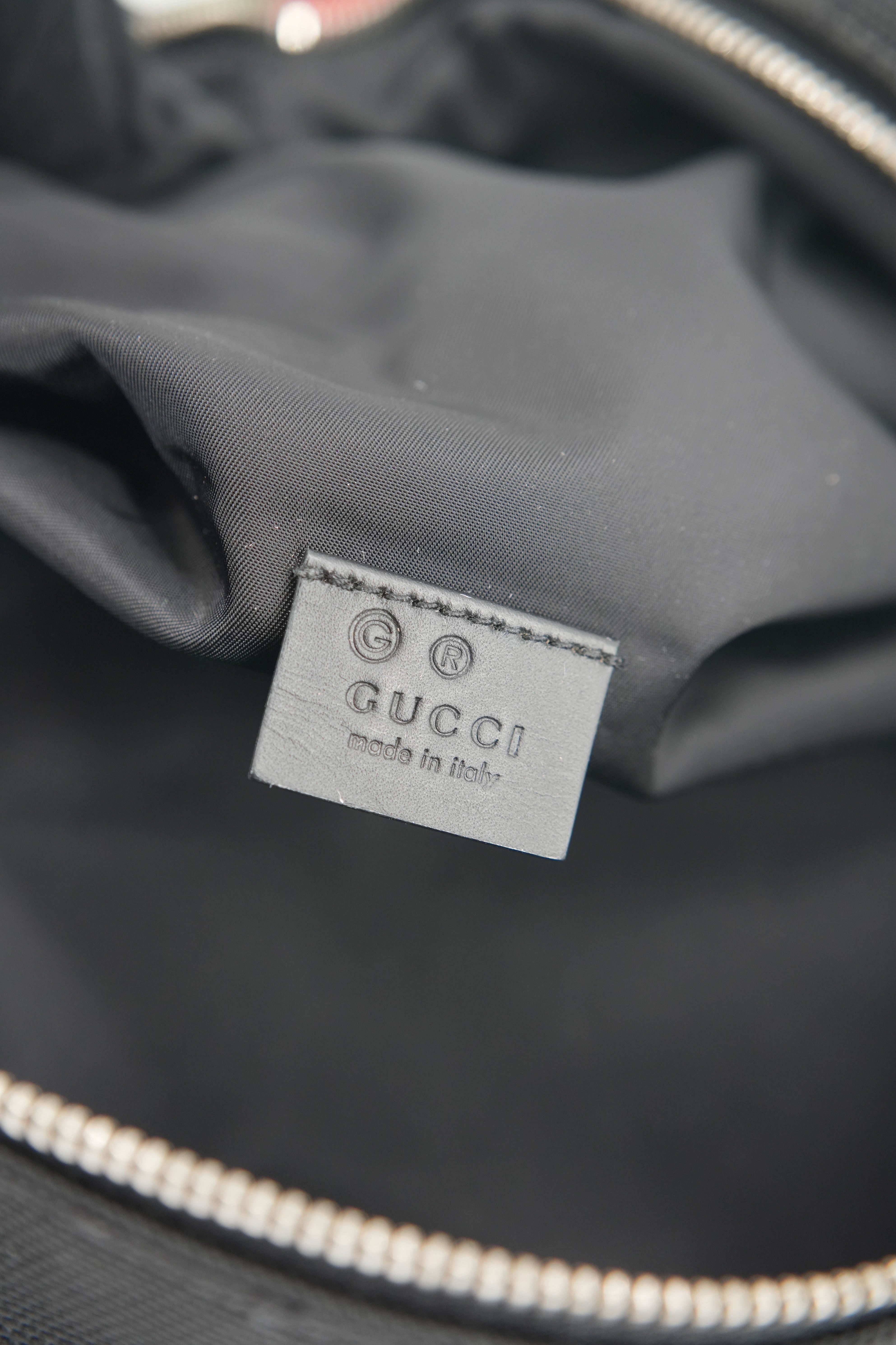 Gucci black techno canvas belt bag 630920 498879