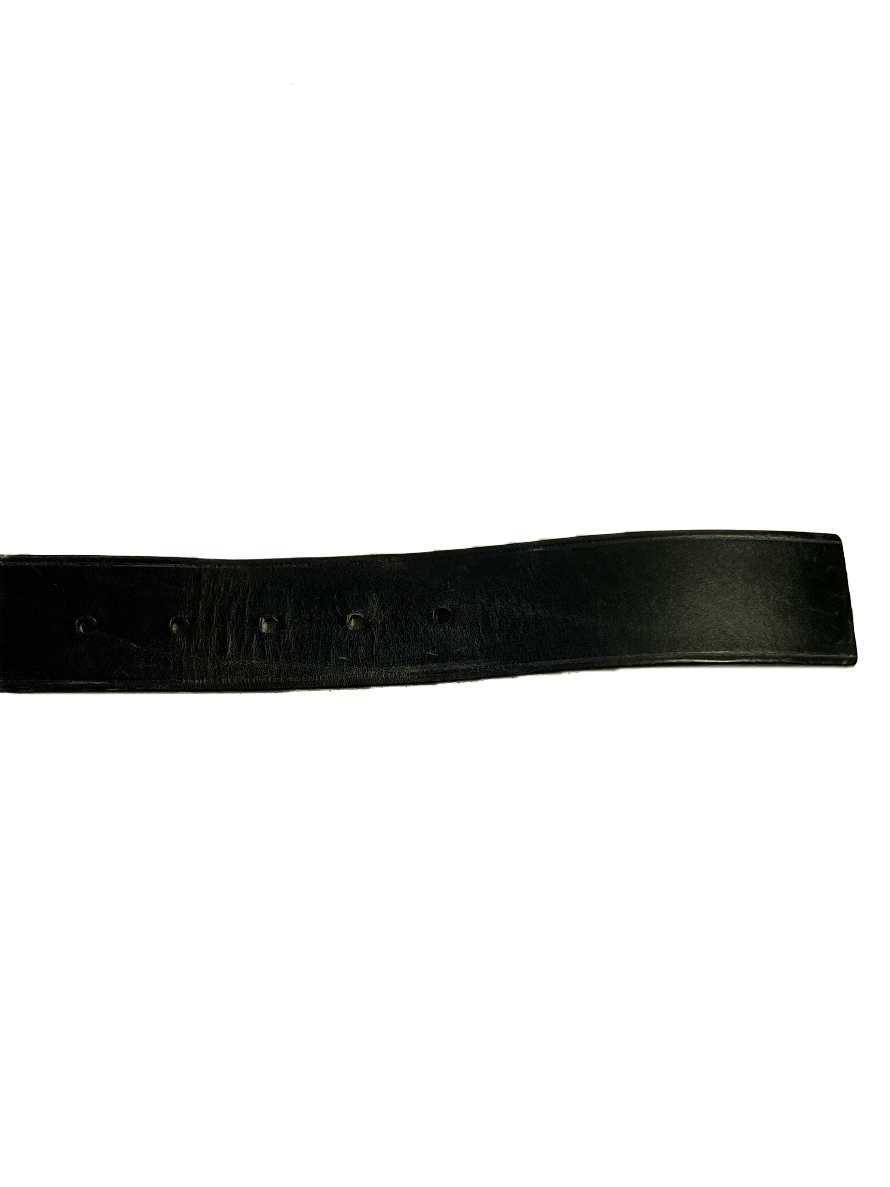 Prada black leather belt size 80