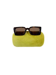 Gucci tortoise rectangle sunglasses GG0539S