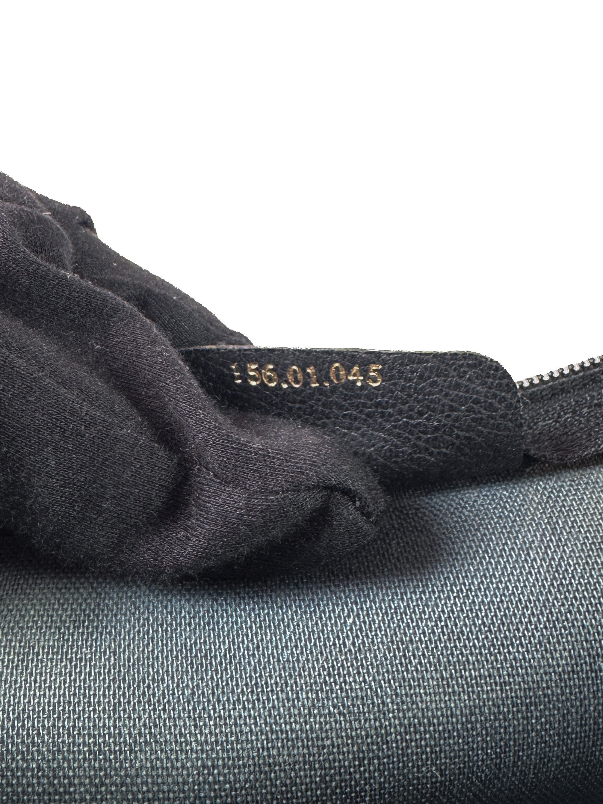 Gucci black GG coated canvas pouch 156.01.045