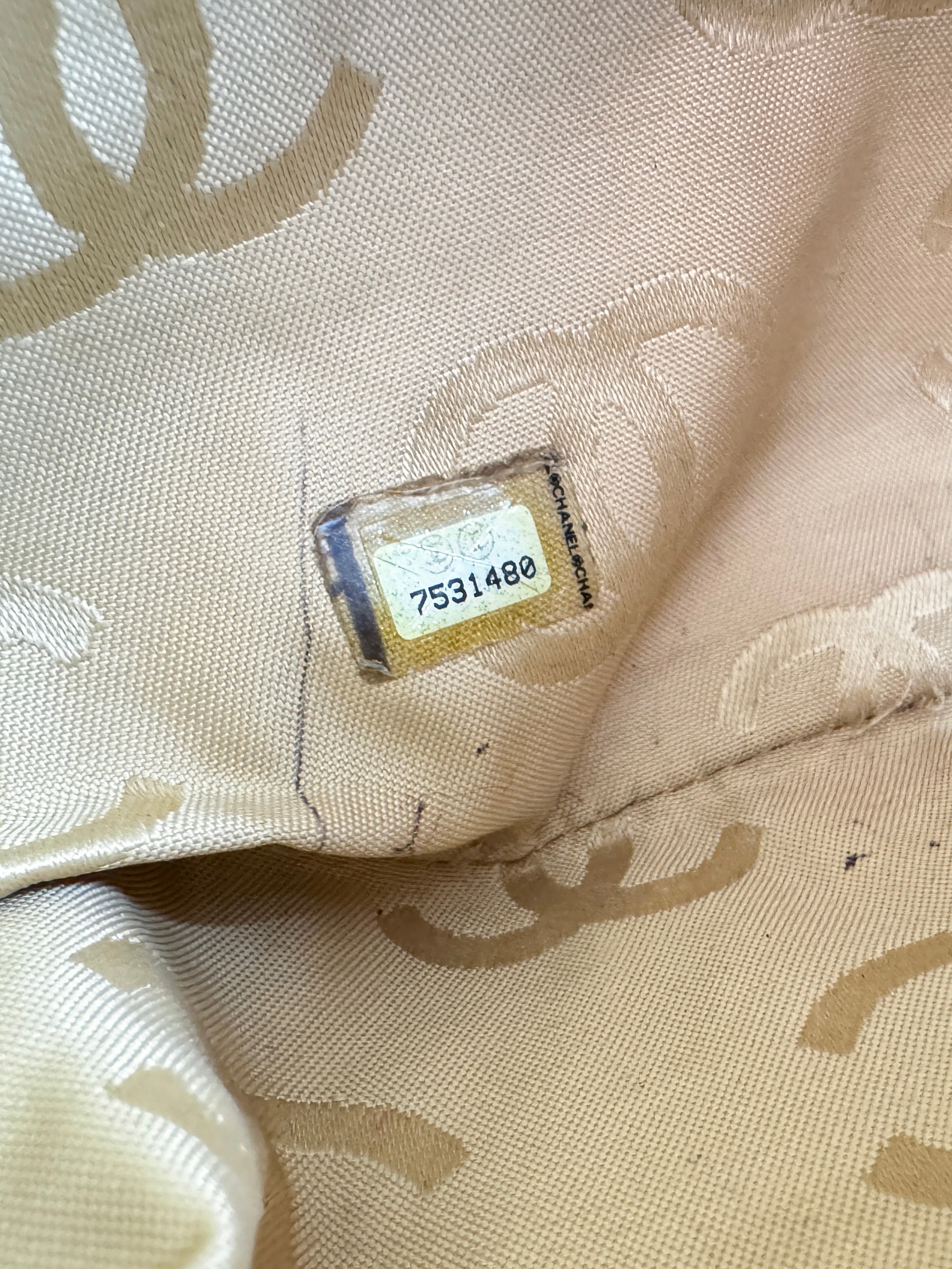 Chanel brown leather wild stitch Surpique Tote Beige 7531480