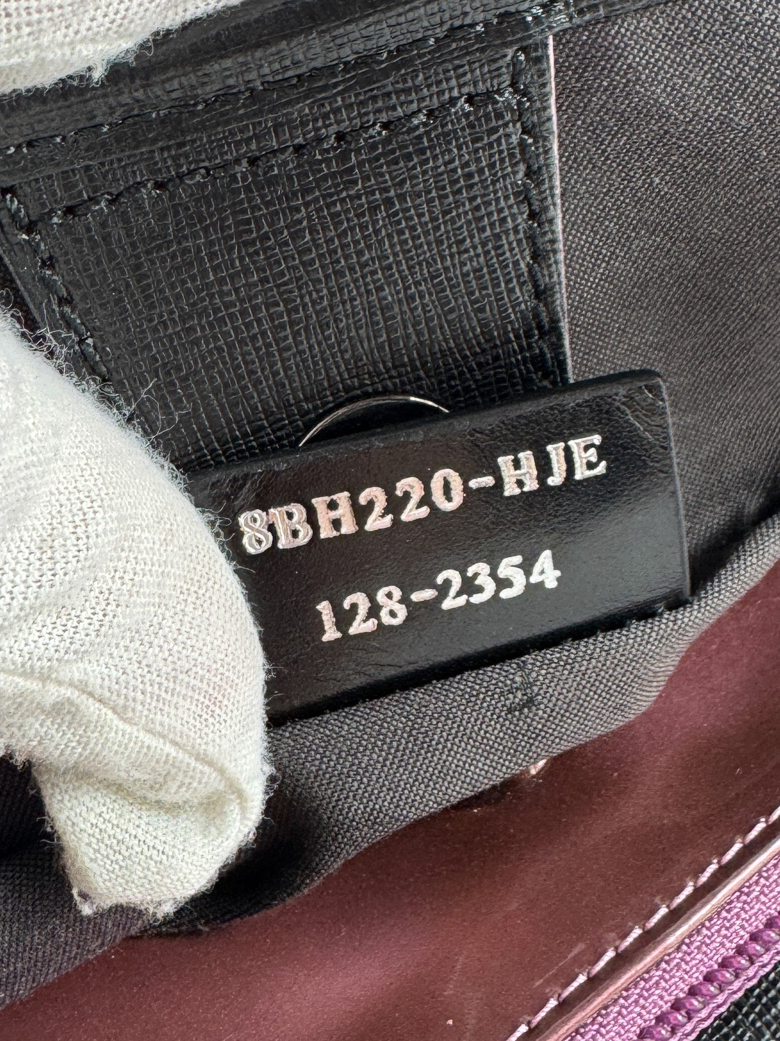 Fendi Zucchino navy, black, pink shoulder bag 8BH220-HJE 128-2354