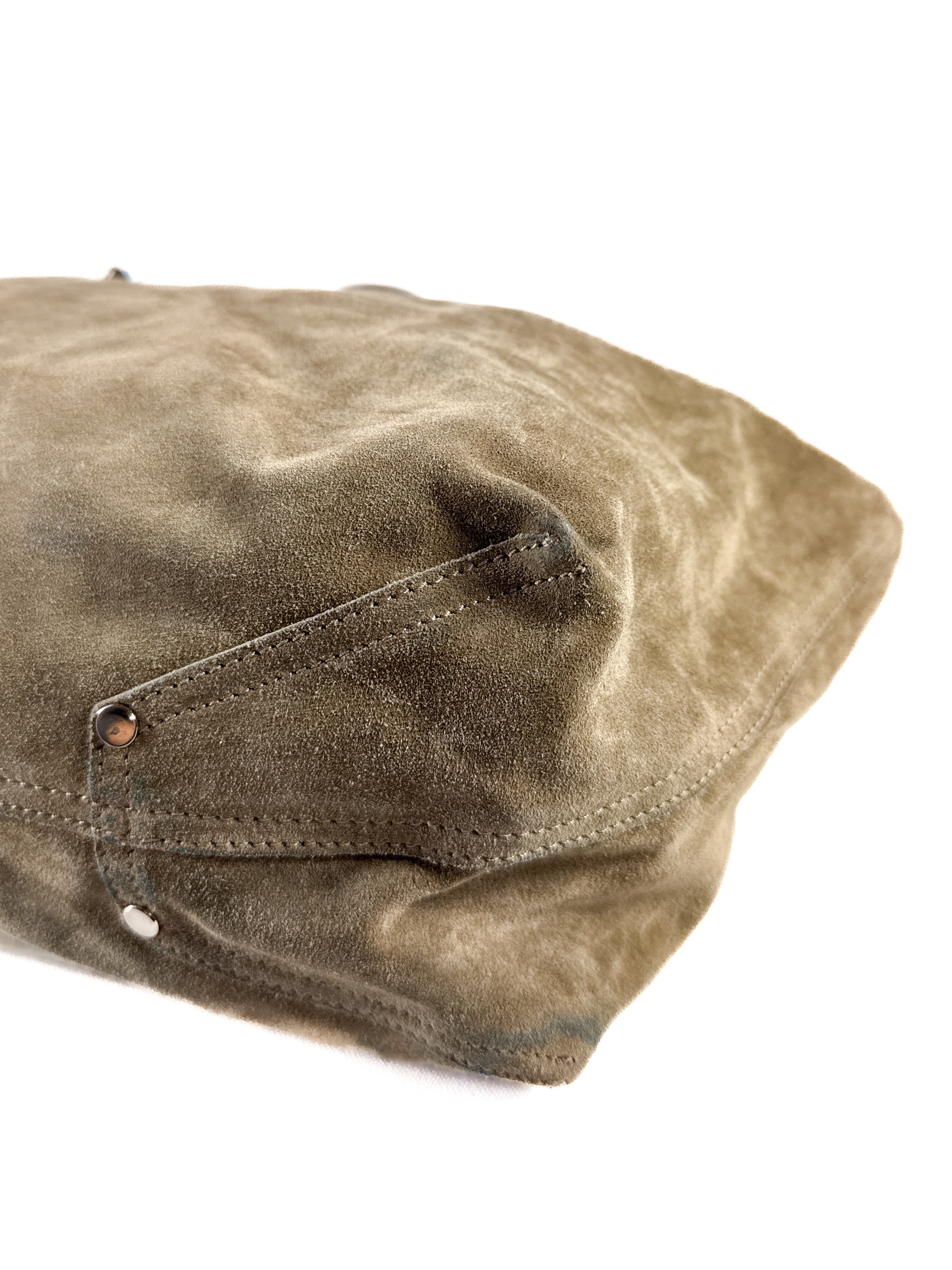 Tiffany & Co taupe reversible suede/leather tote **as is**