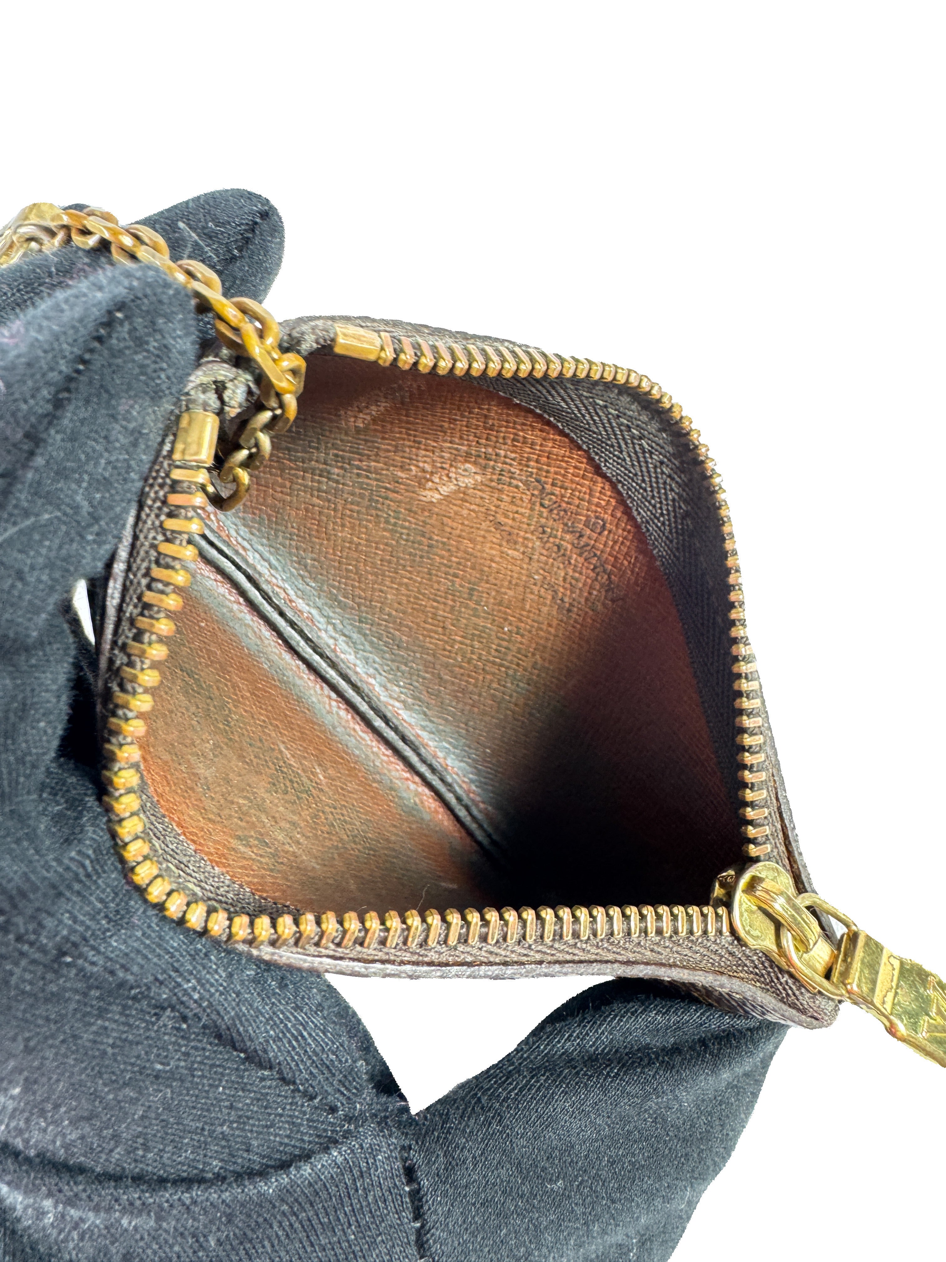 Louis Vuitton monogram key cles pouch ET0044