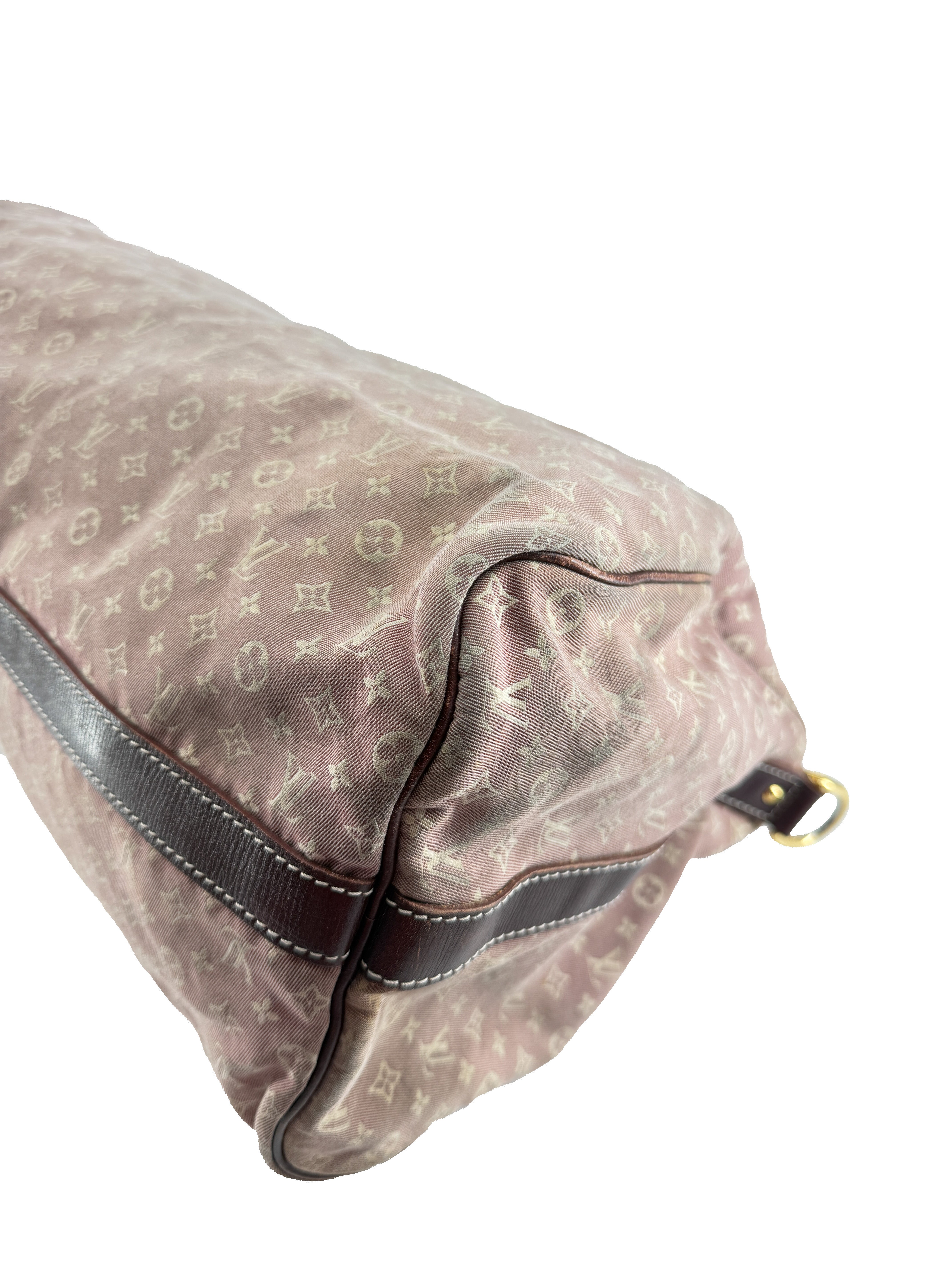 Louis Vuitton monogram Mini Lin burgundy Speedy 45 bandouliere DU4102