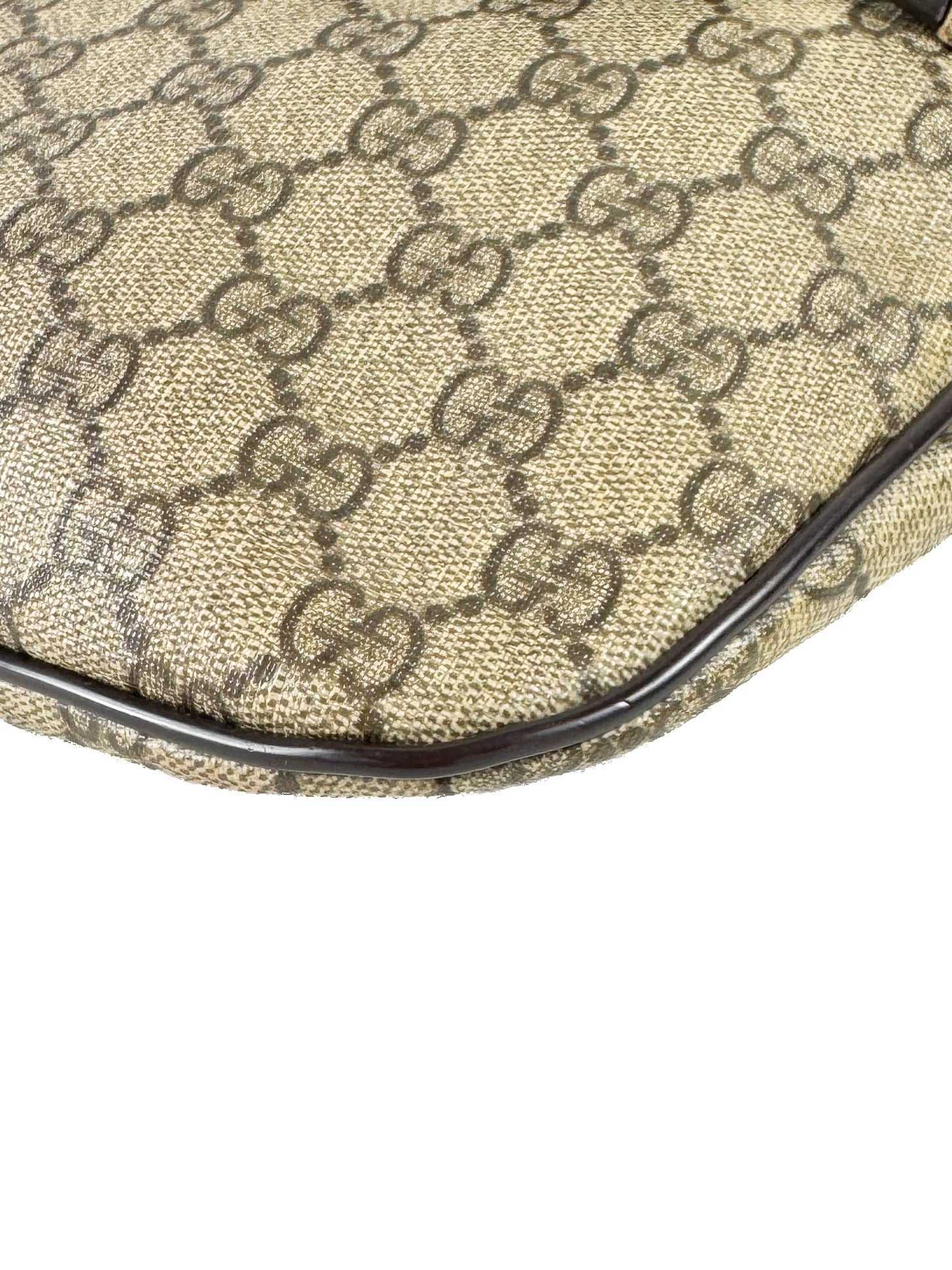 Gucci brown coated canvas GG belt bag 211110001998