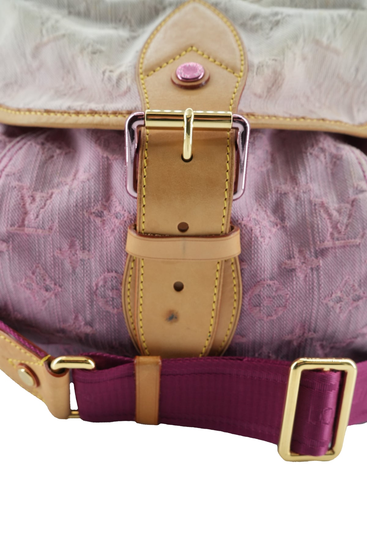 Louis Vuitton Sunshine pink denim monogram FL0130
