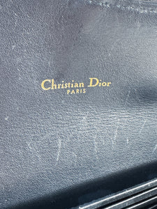 Christian Dior navy Saddle pouch in Oblique jacquard 41-MA-0221