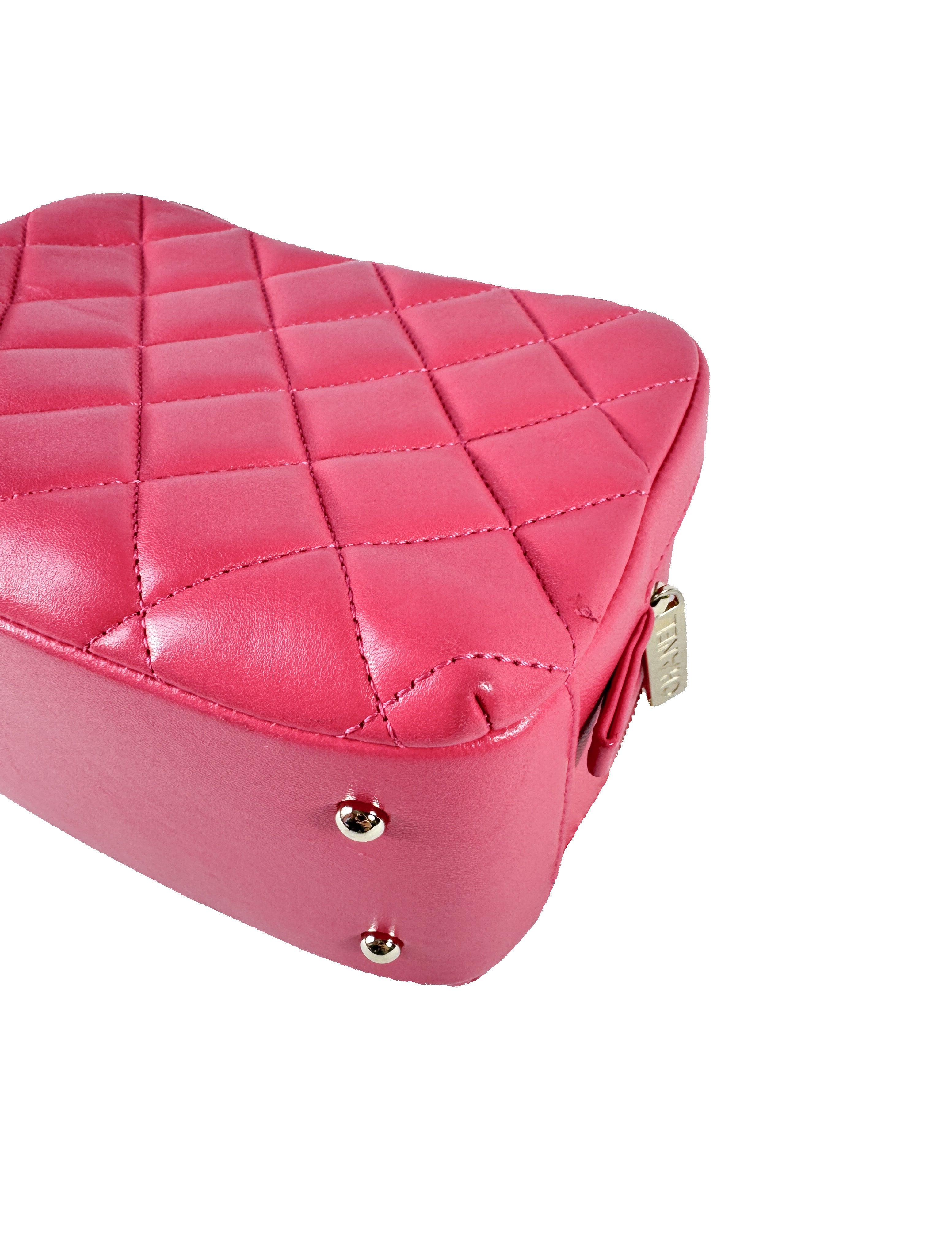 Chanel Lambskin Quilted Small Trendy CC Bowling Bag Pink 30198623