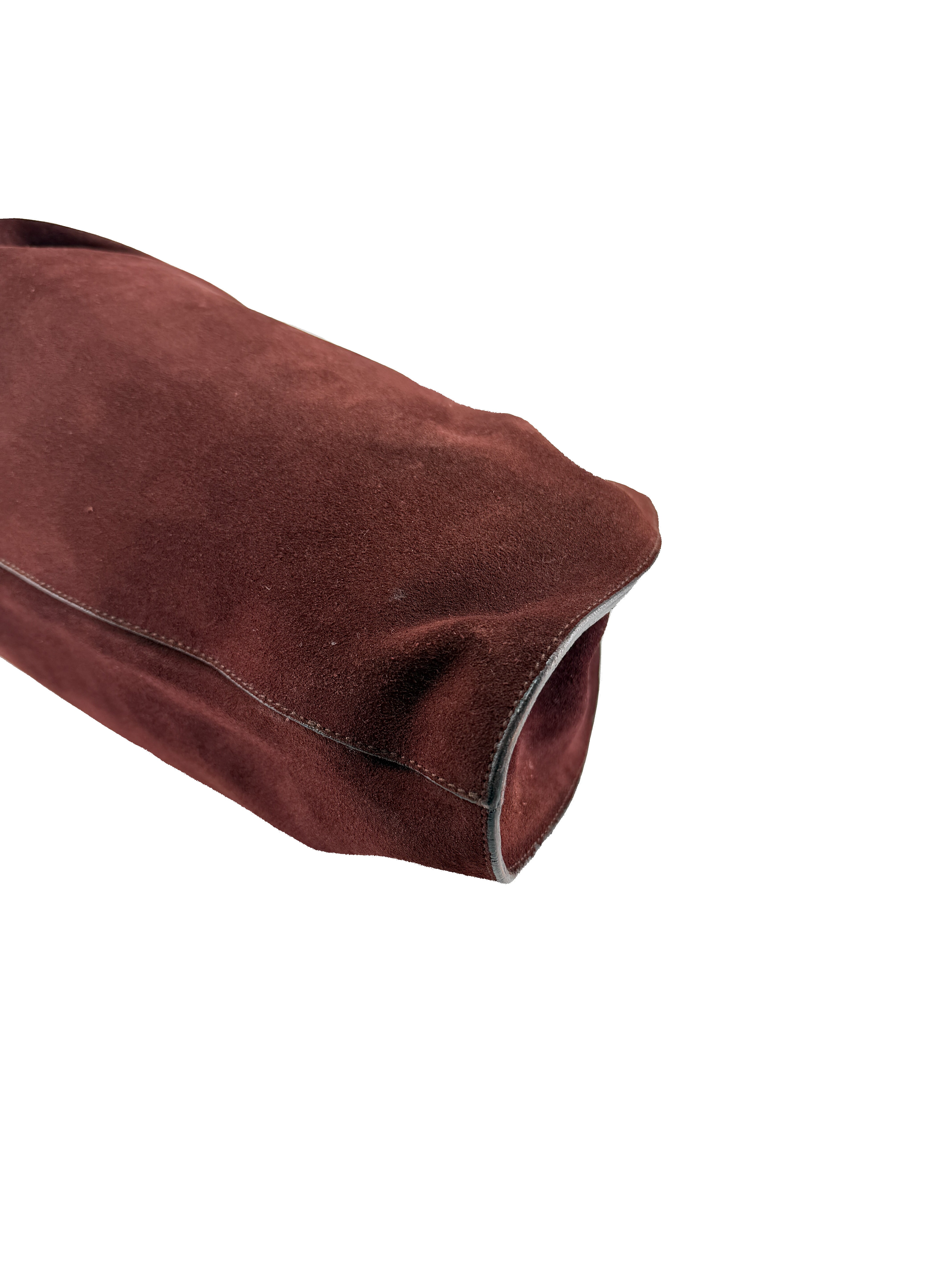 Gucci brown suede small hobo bag 76554 213317