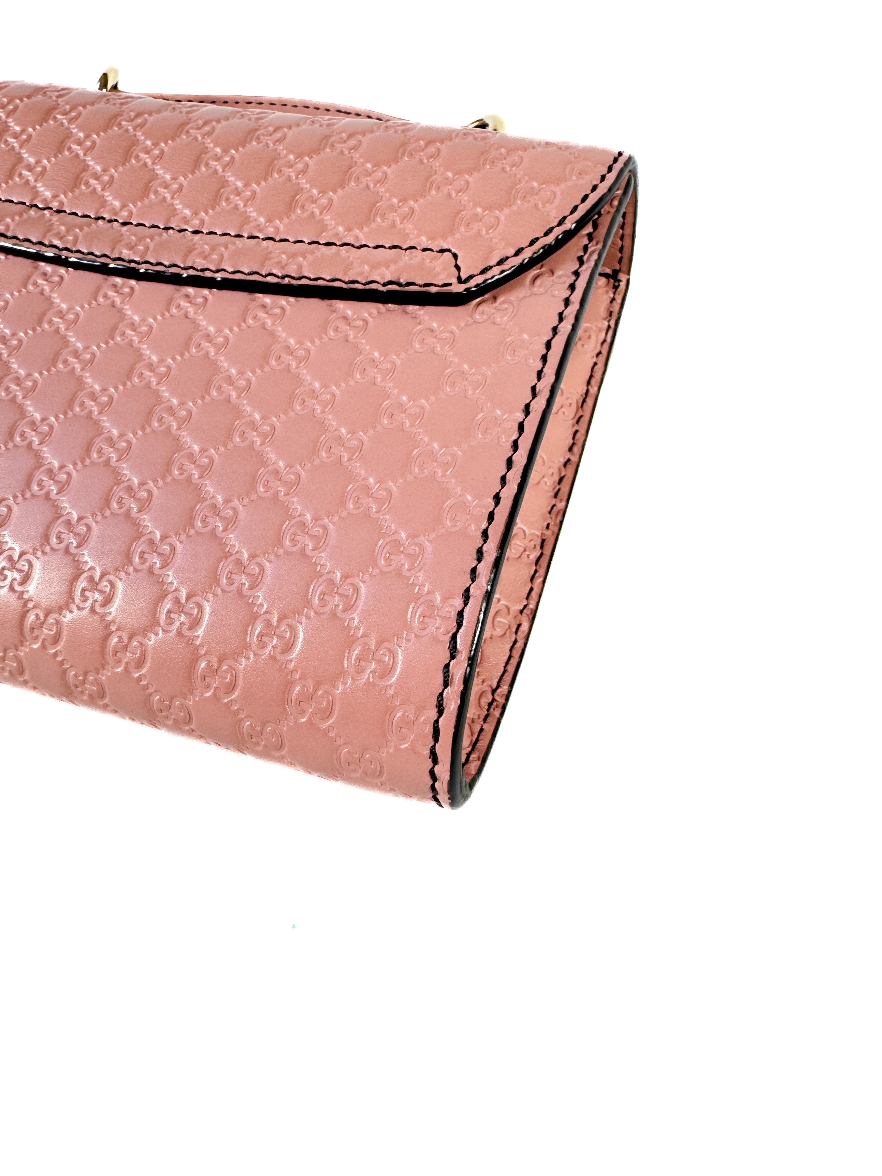 Gucci Microguccissima Mini Emily light pink leather crossbody