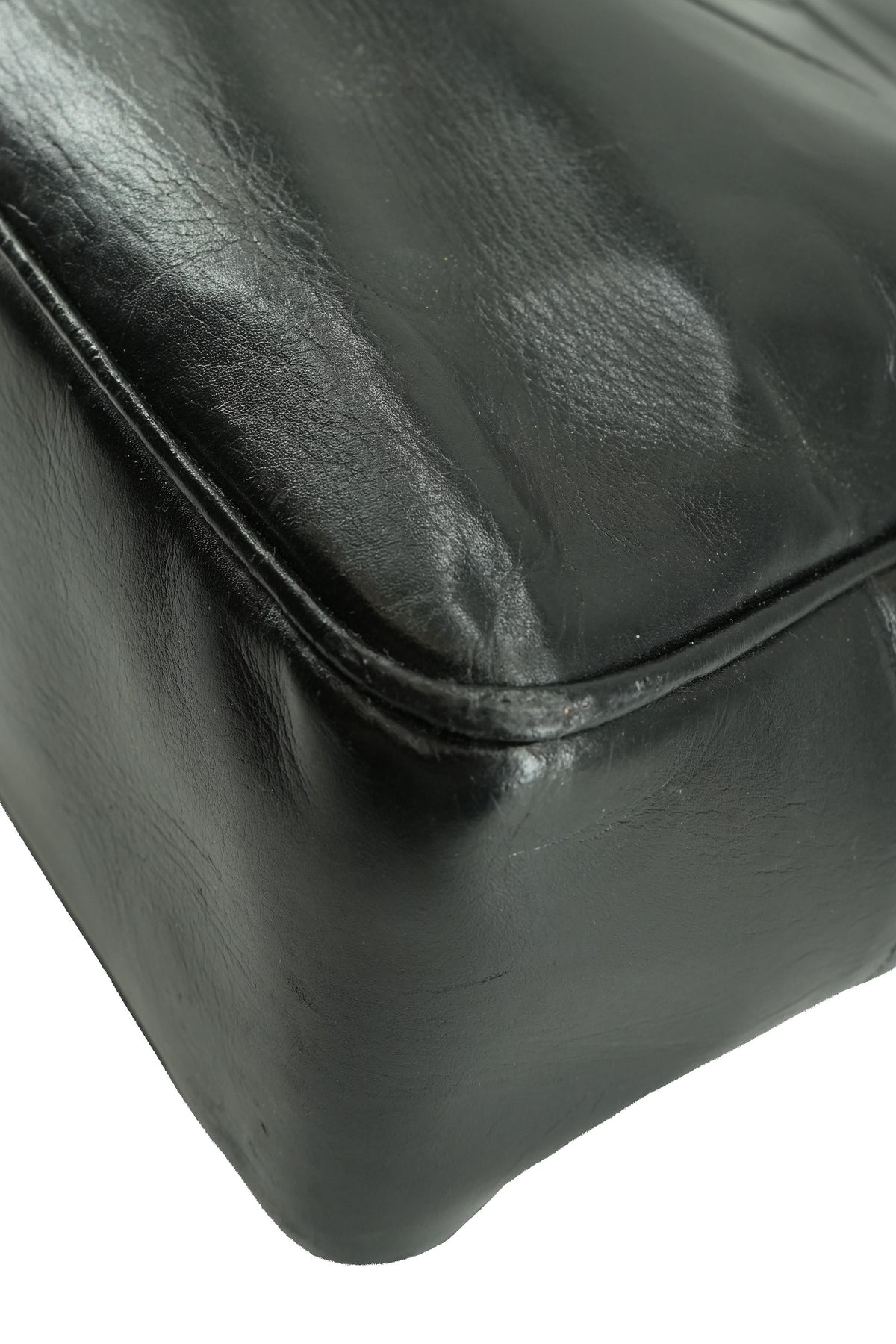 Chanel black leather vintage Timeless tote 1970888