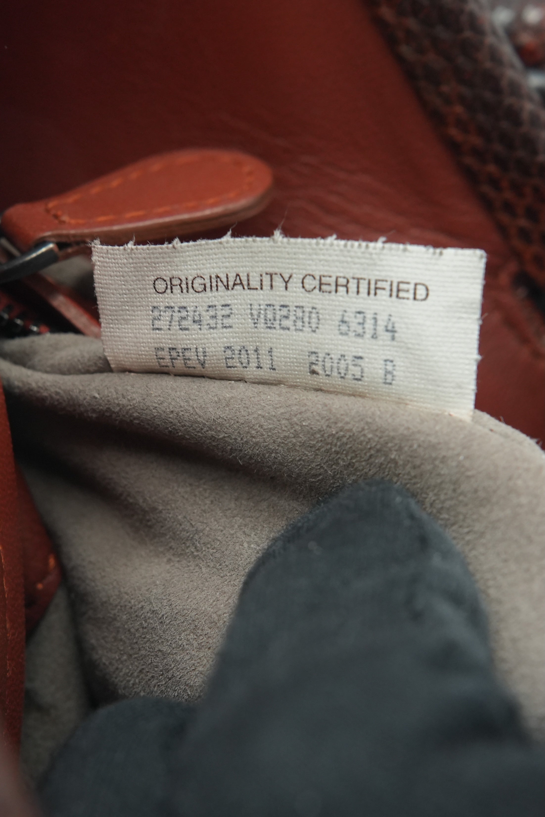 Bottega Veneta dark red python tote 6314