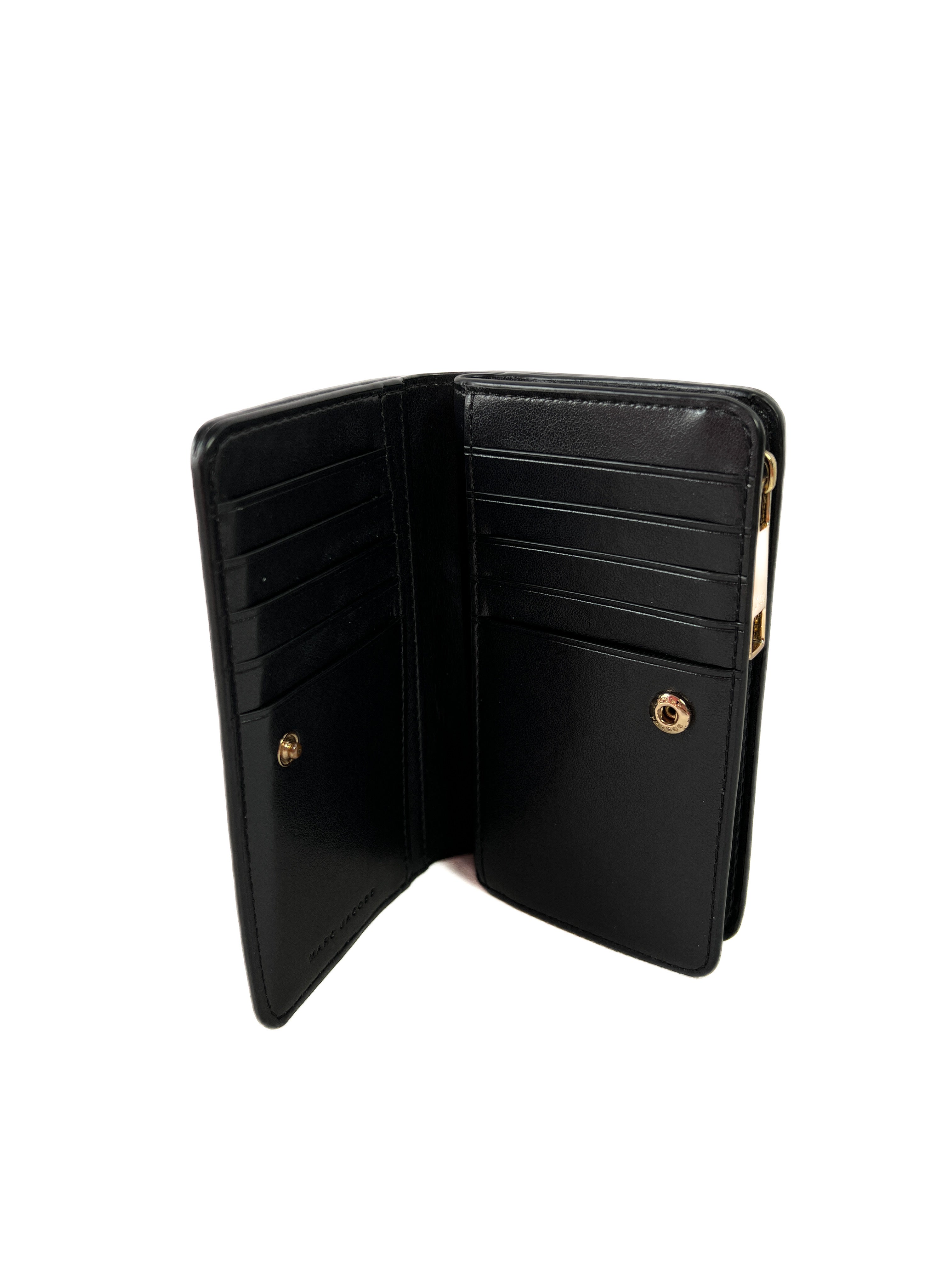 Marc Jacobs black leather small wallet