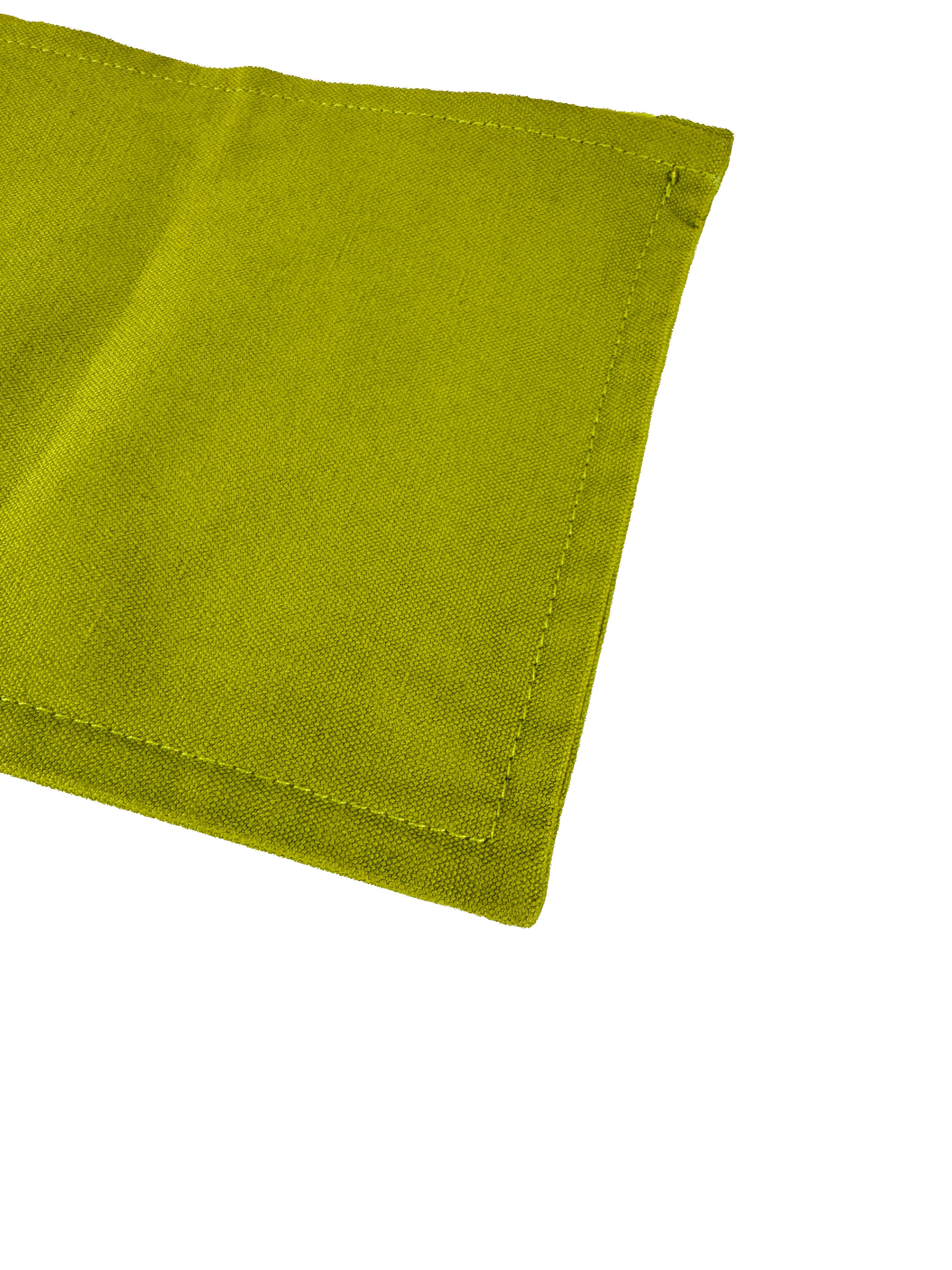 Hermès lime green Bora Bora travel pouch set