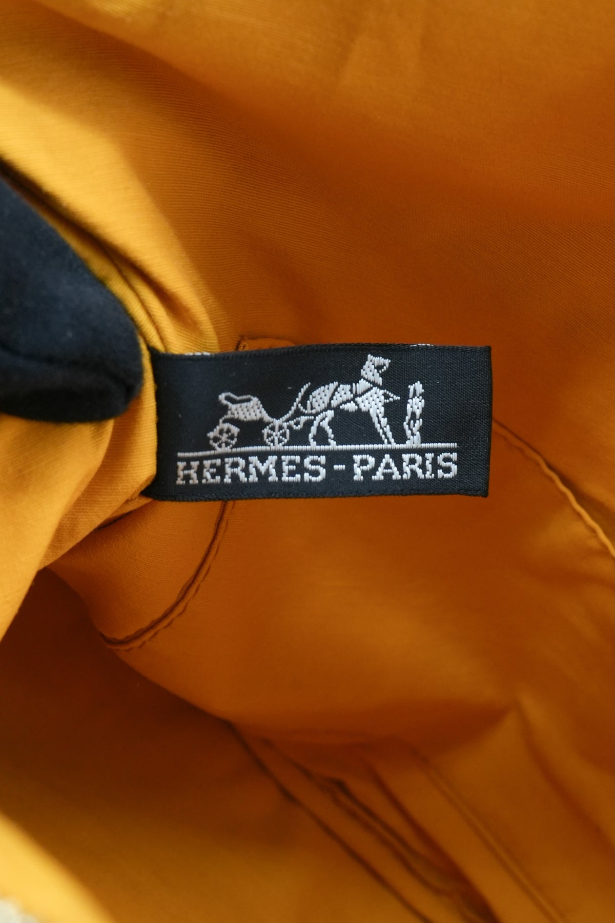 Hermès yellow Bolide TGM pouch