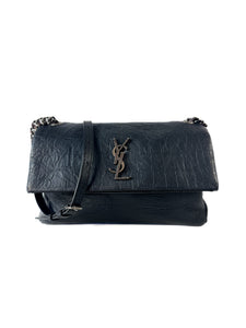 Saint Laurent black croc embossed West Hollywood bag GAB 574106 Y0719