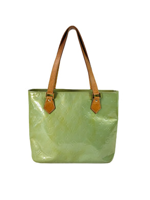 Louis Vuitton lime green vernis Houston tote TH1909 *as is*