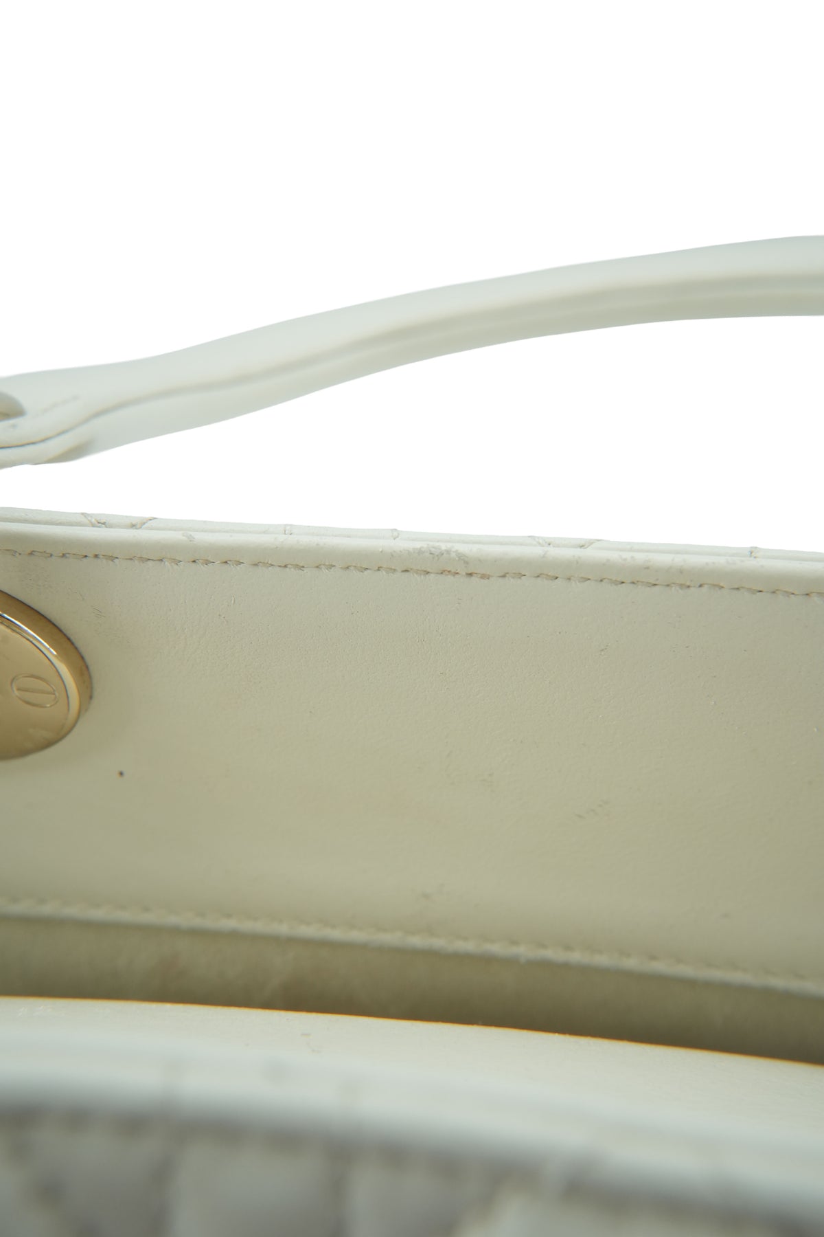 Dior off white Cannage Medium Lady Dior 0252