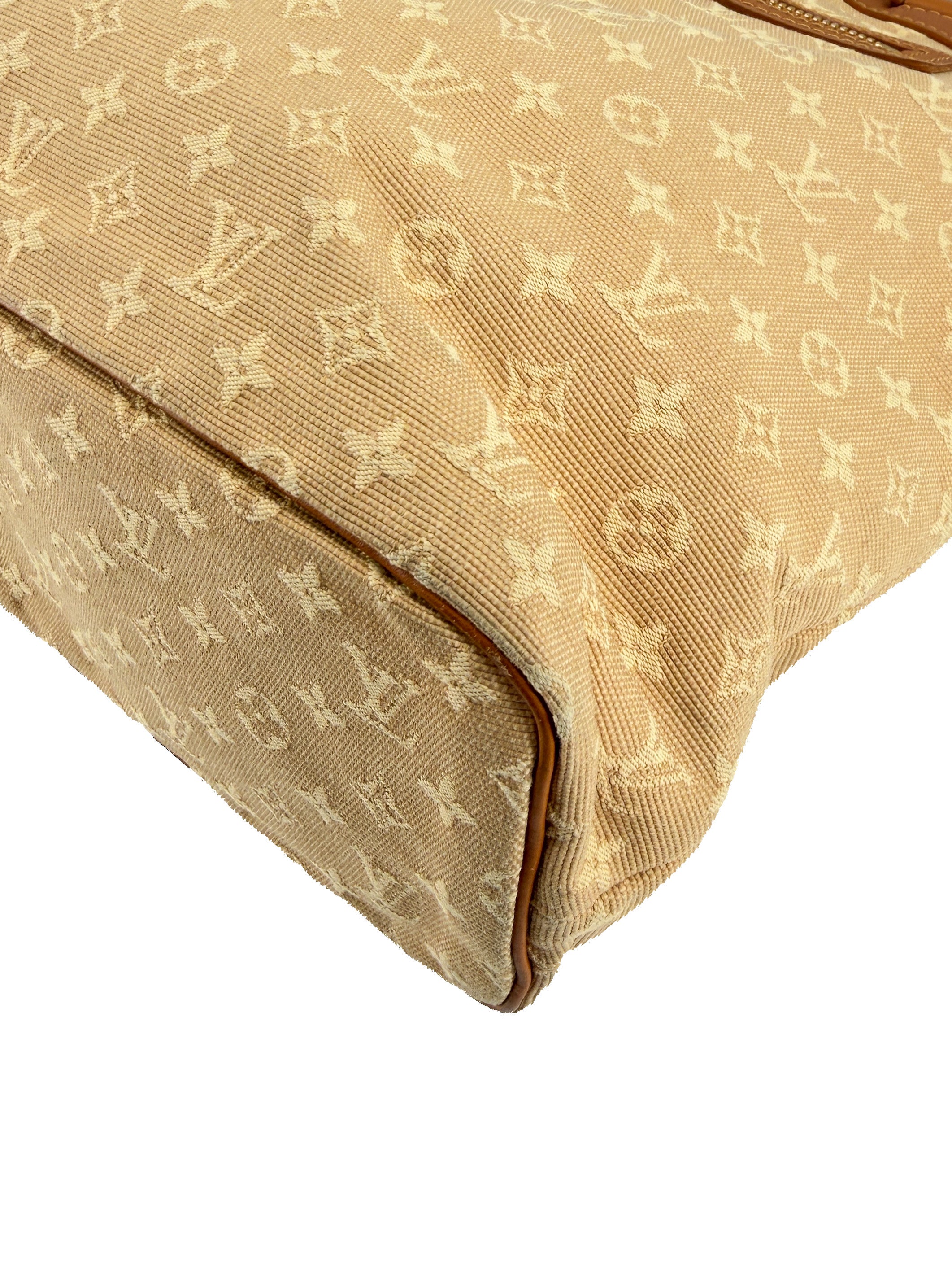 Louis Vuitton beige Mini Lin Lucille tote SR0024