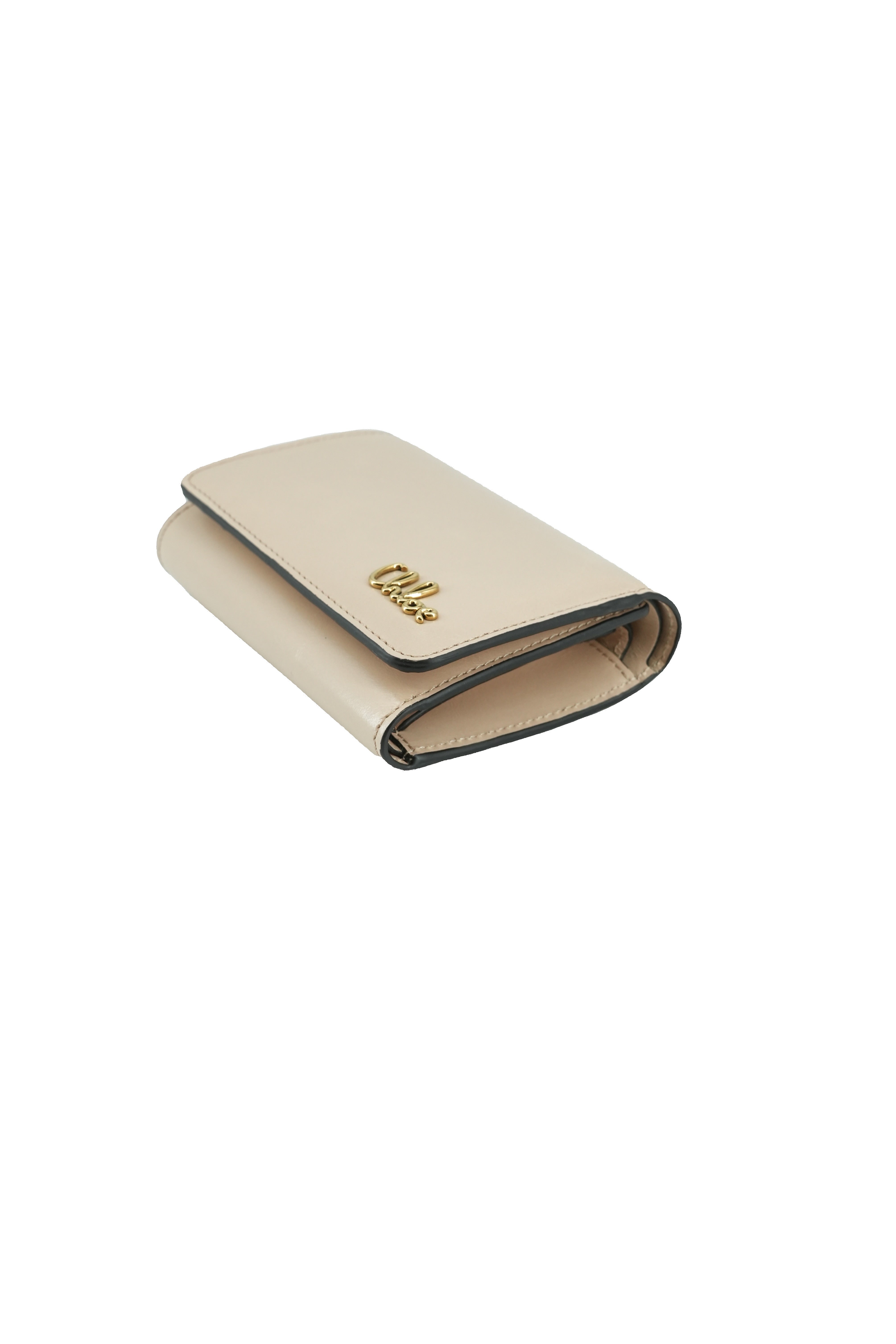 Chloé nude leather Mini Iconic trifold wallet 01-25-99-65