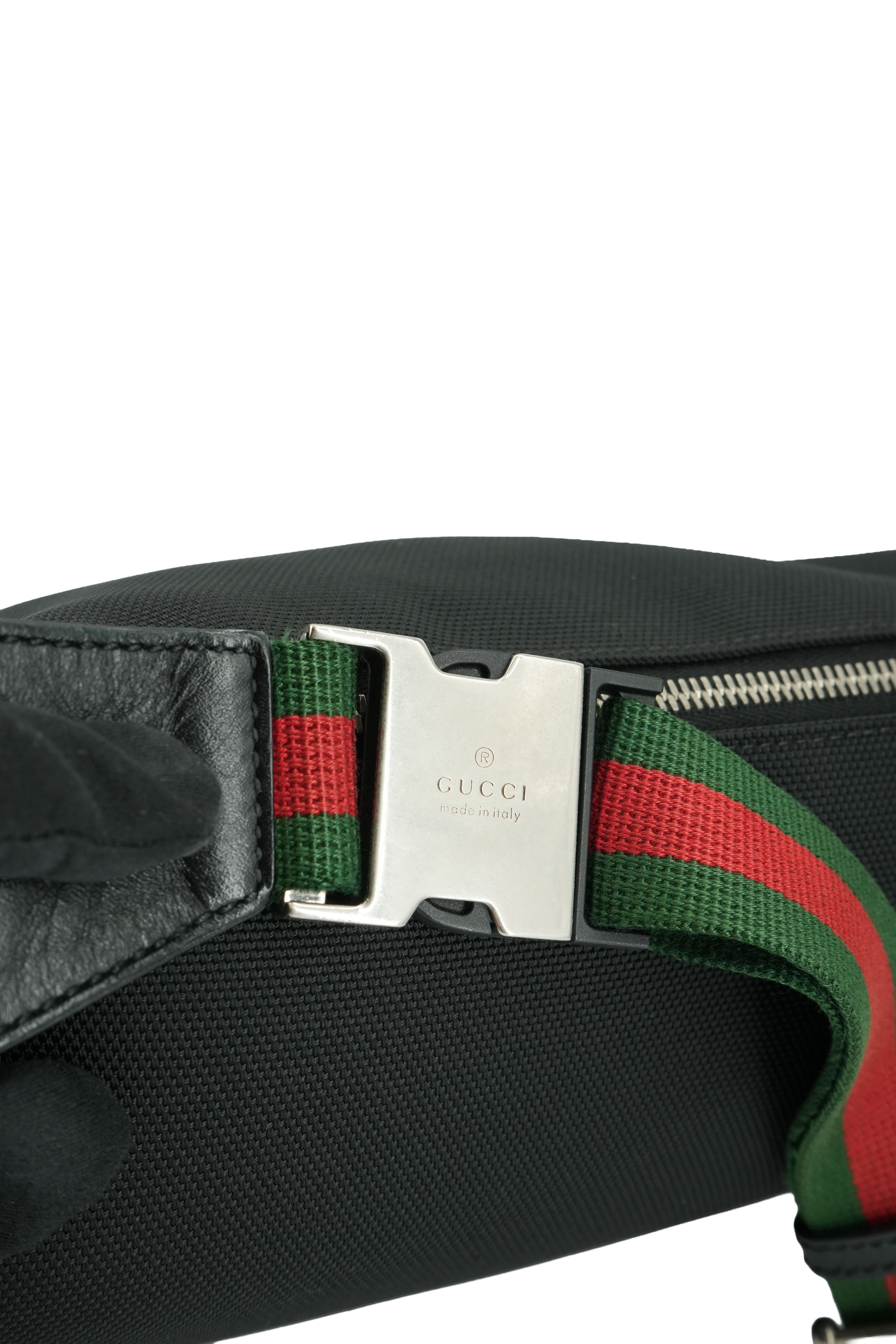 Gucci black techno canvas belt bag 630920 498879