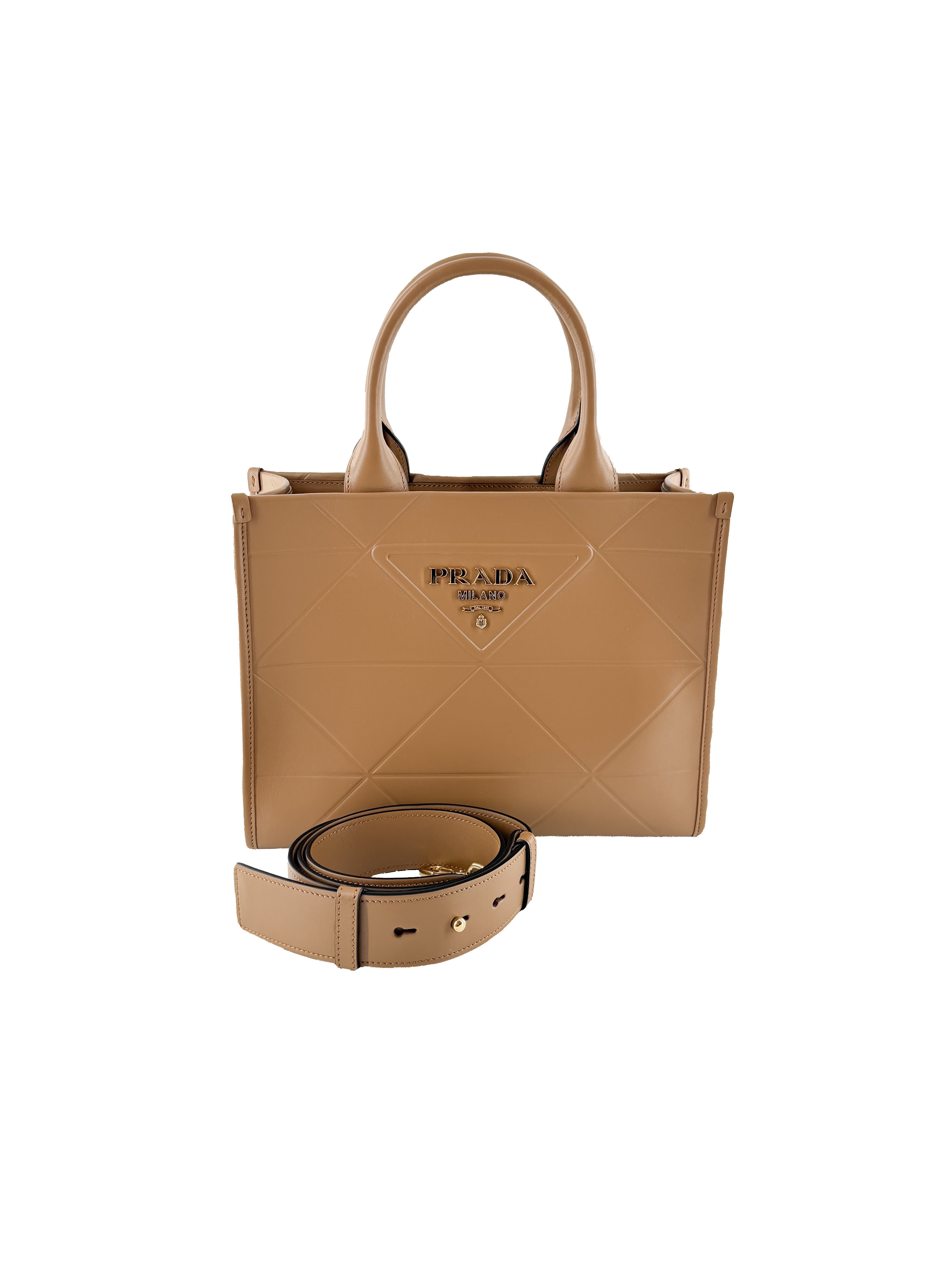 Prada brown Symbole small tote 31 A3
