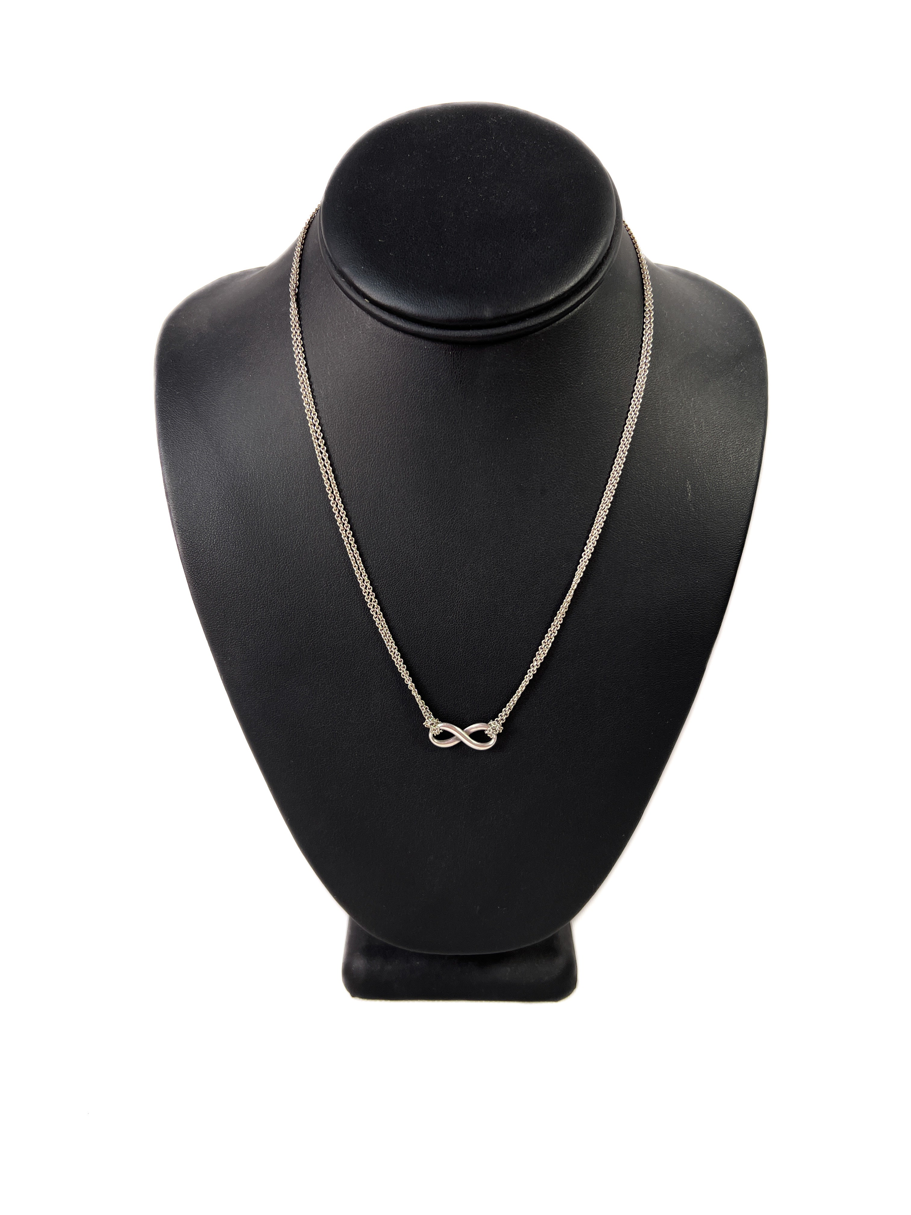 Tiffany & Co infinity double chain necklace