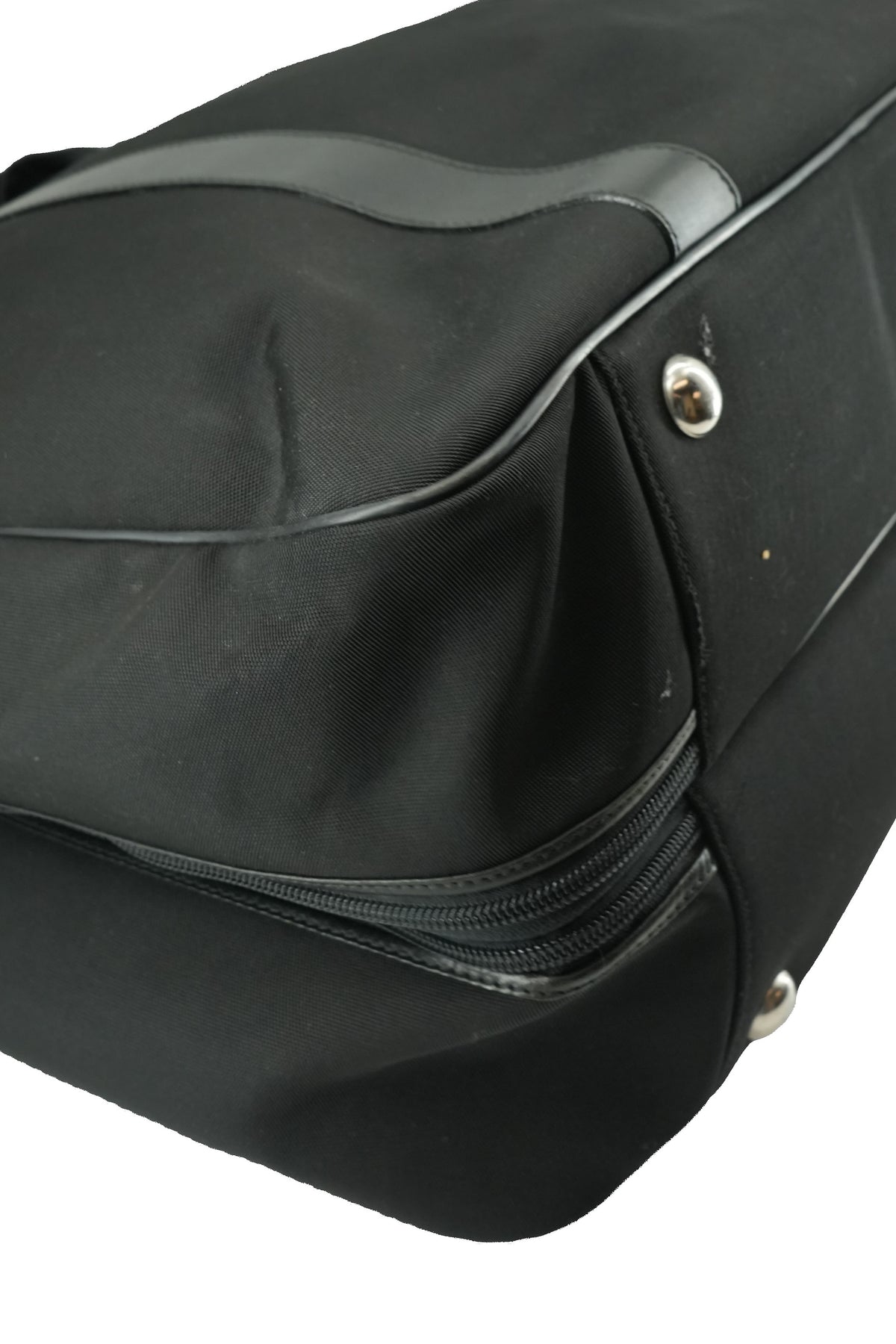 Gucci black canvas soft suitcase