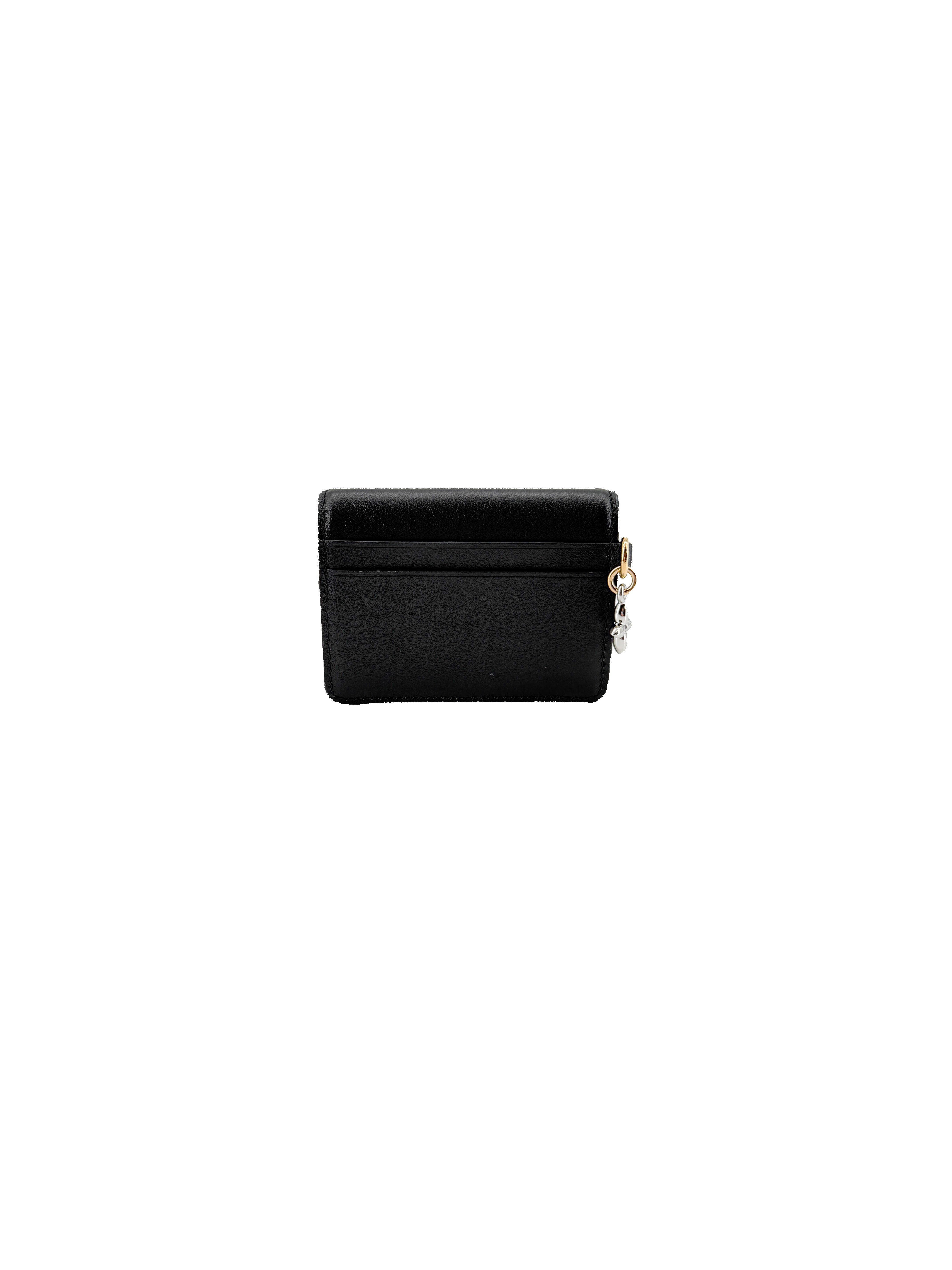 Louis Vuitton black tiny Recto verso card holder NFC