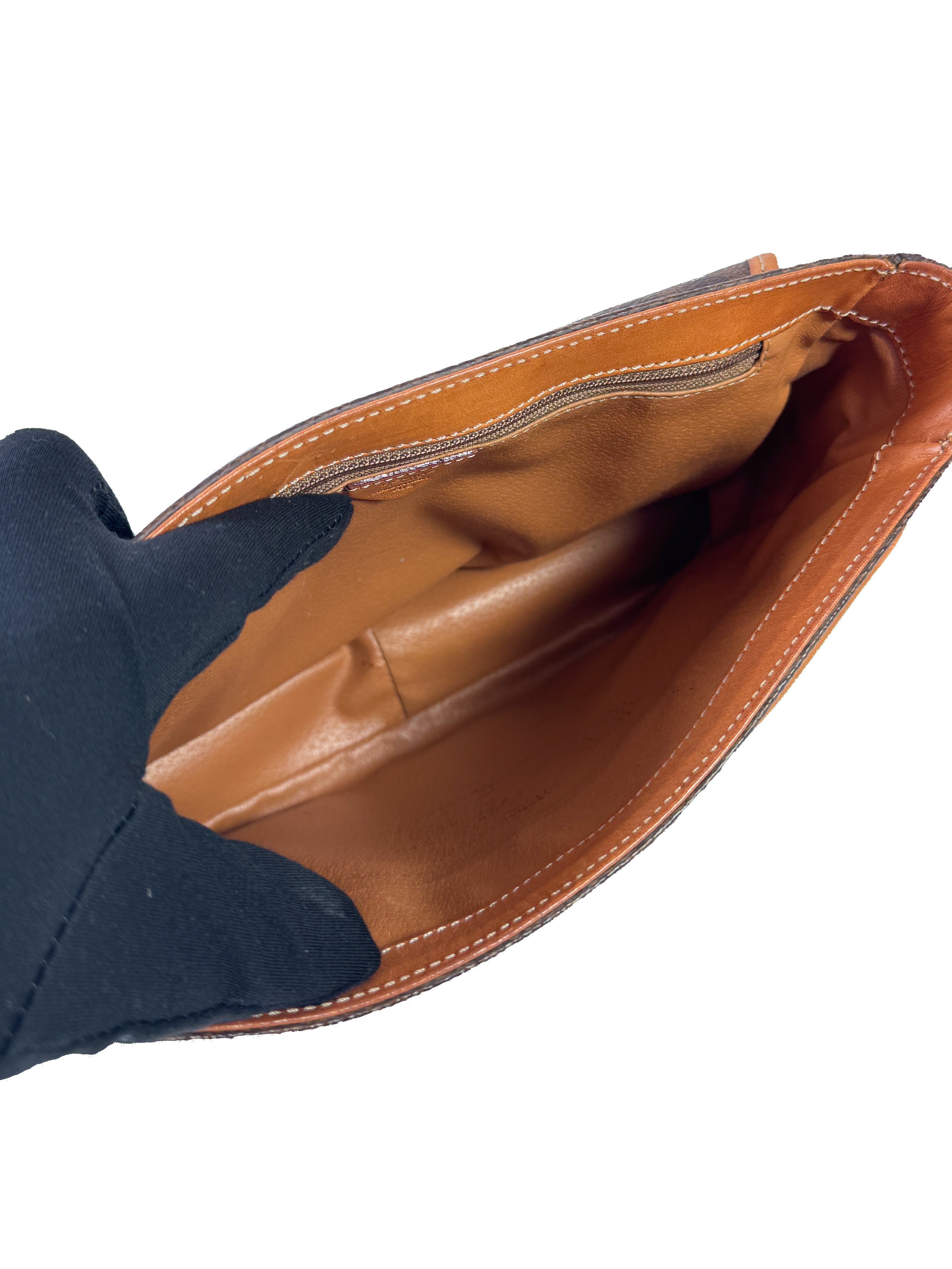 Celine vintage brown Macadame shoulder bag M12