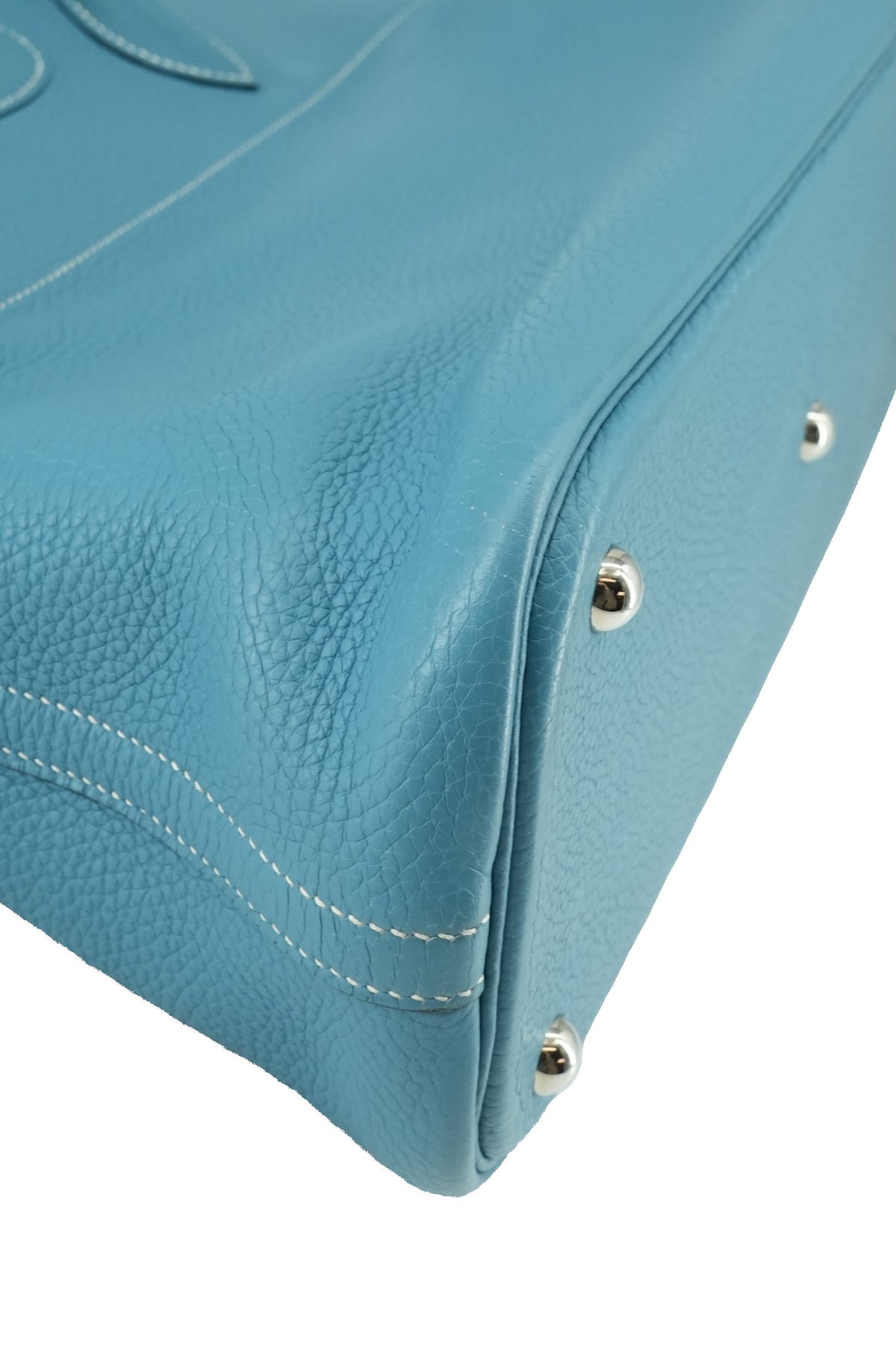 Hermes Bolide 35 blue jean Clemence