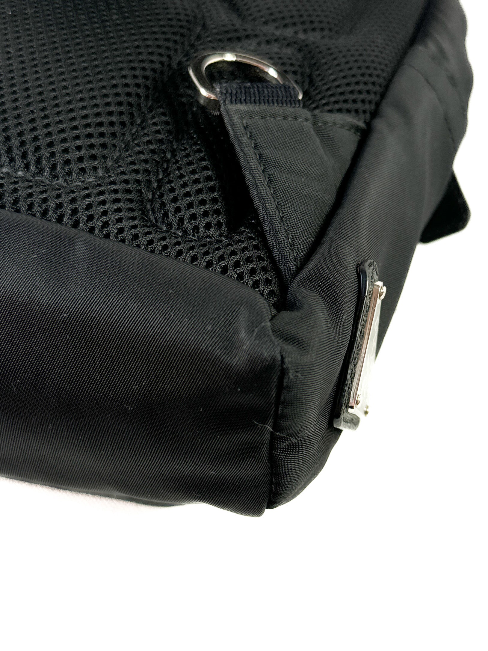 Prada black nylon Tessuto sling backpack **as is**