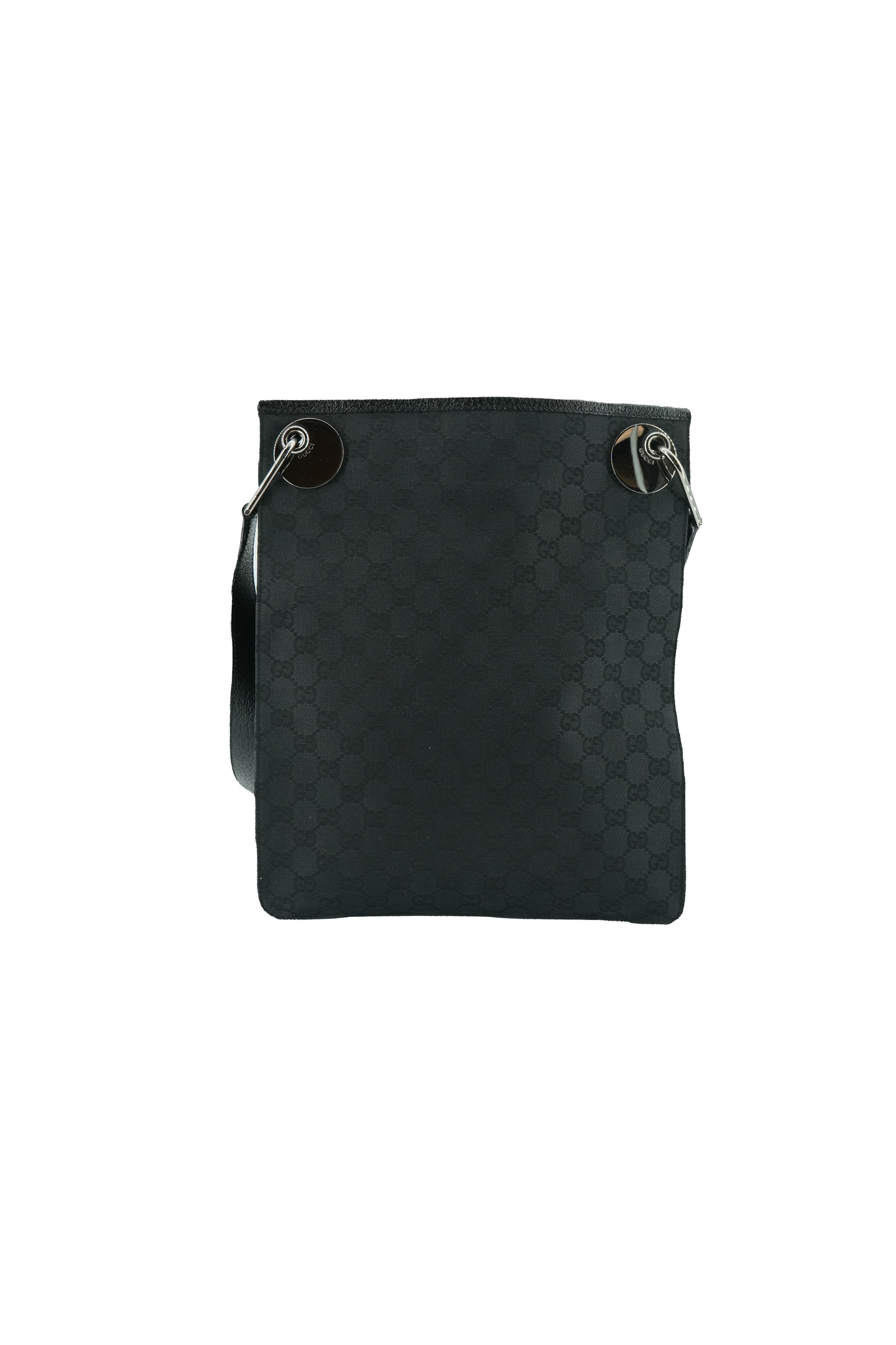 Gucci black signature cloth Eclipse bag 120842 208993