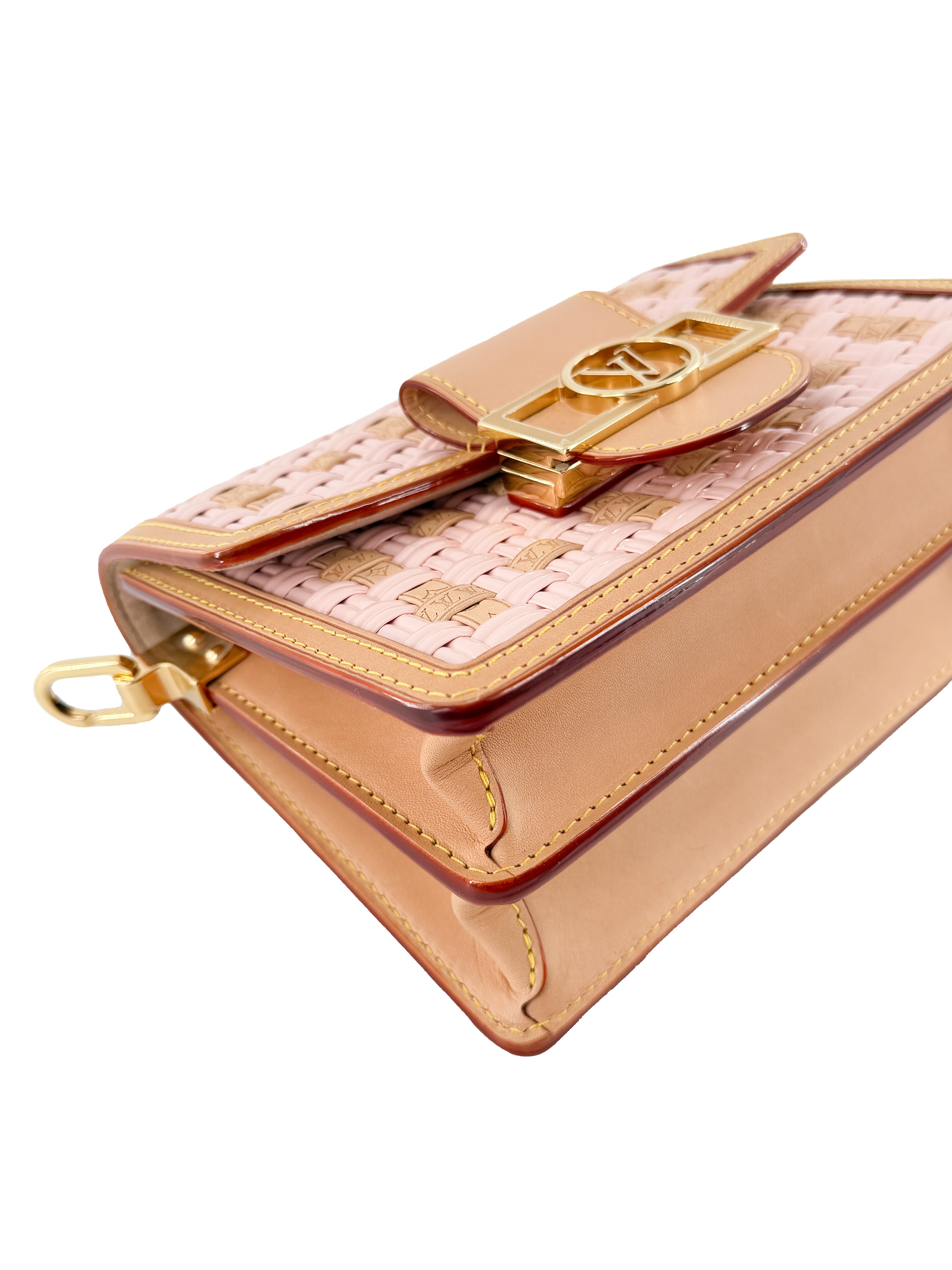 Louis Vuitton pink woven Dauphine bag NFC