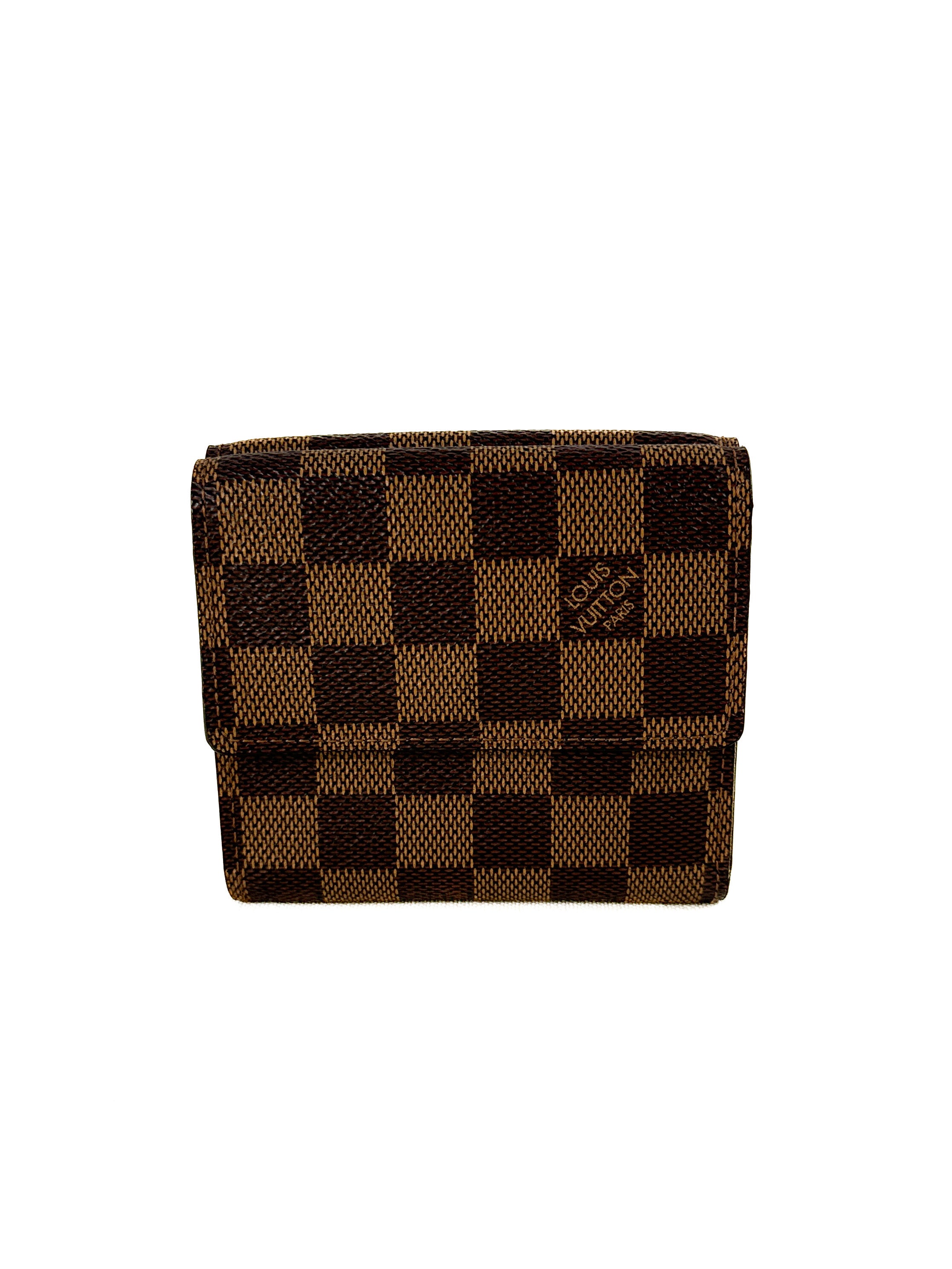 Louis Vuitton damier ebene porte monnaie bifold wallet SD0075