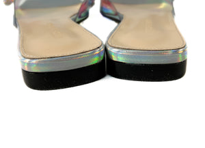 Mach & Mach double bow iridescent sandal size 38 NEW